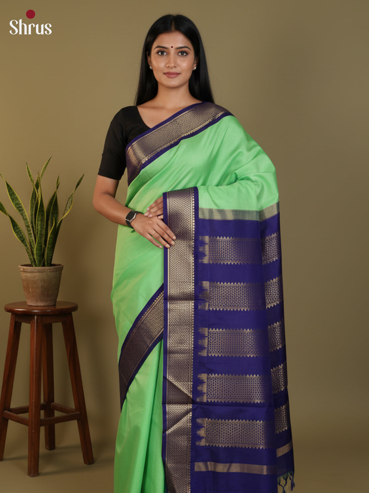 DLS30350 - Kanchipuram silk 9Yards Saree