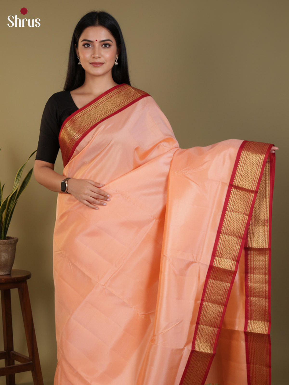 DLS30351 - Kanchipuram silk 9Yards Saree