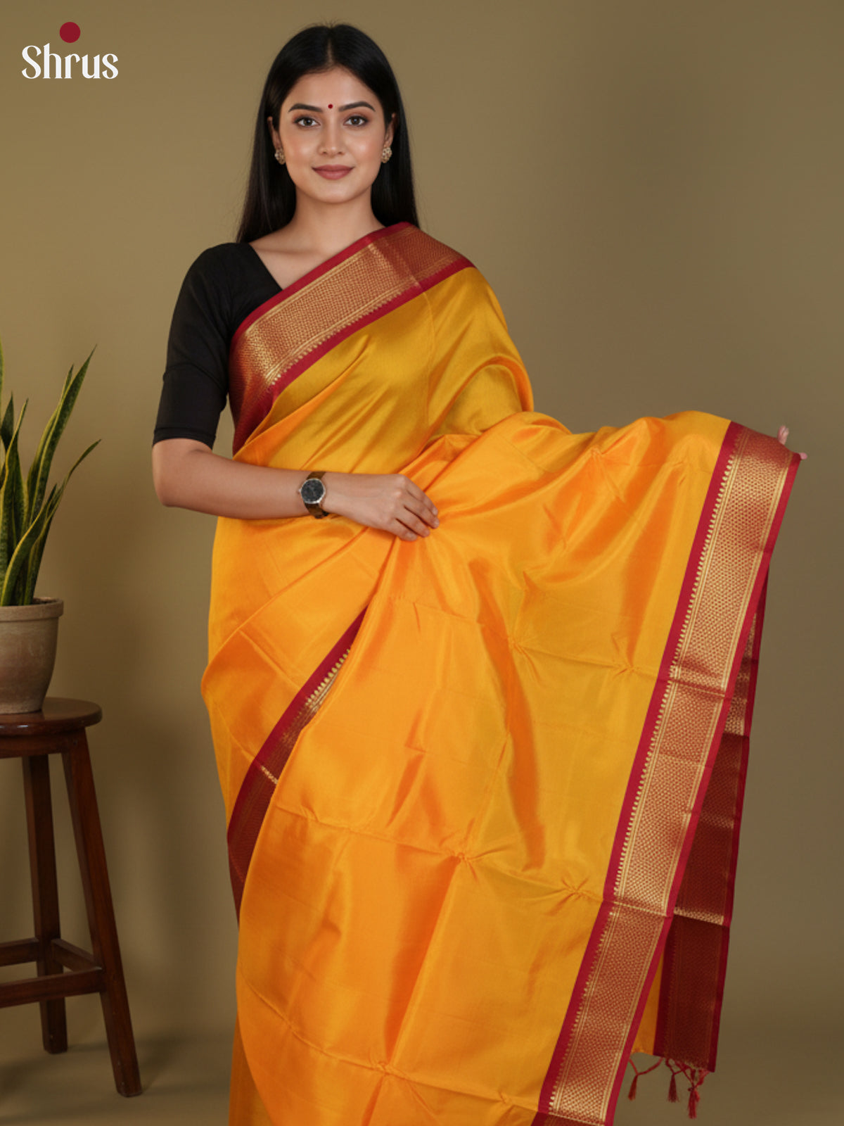 DLS30352 - Kanchipuram silk 9Yards Saree