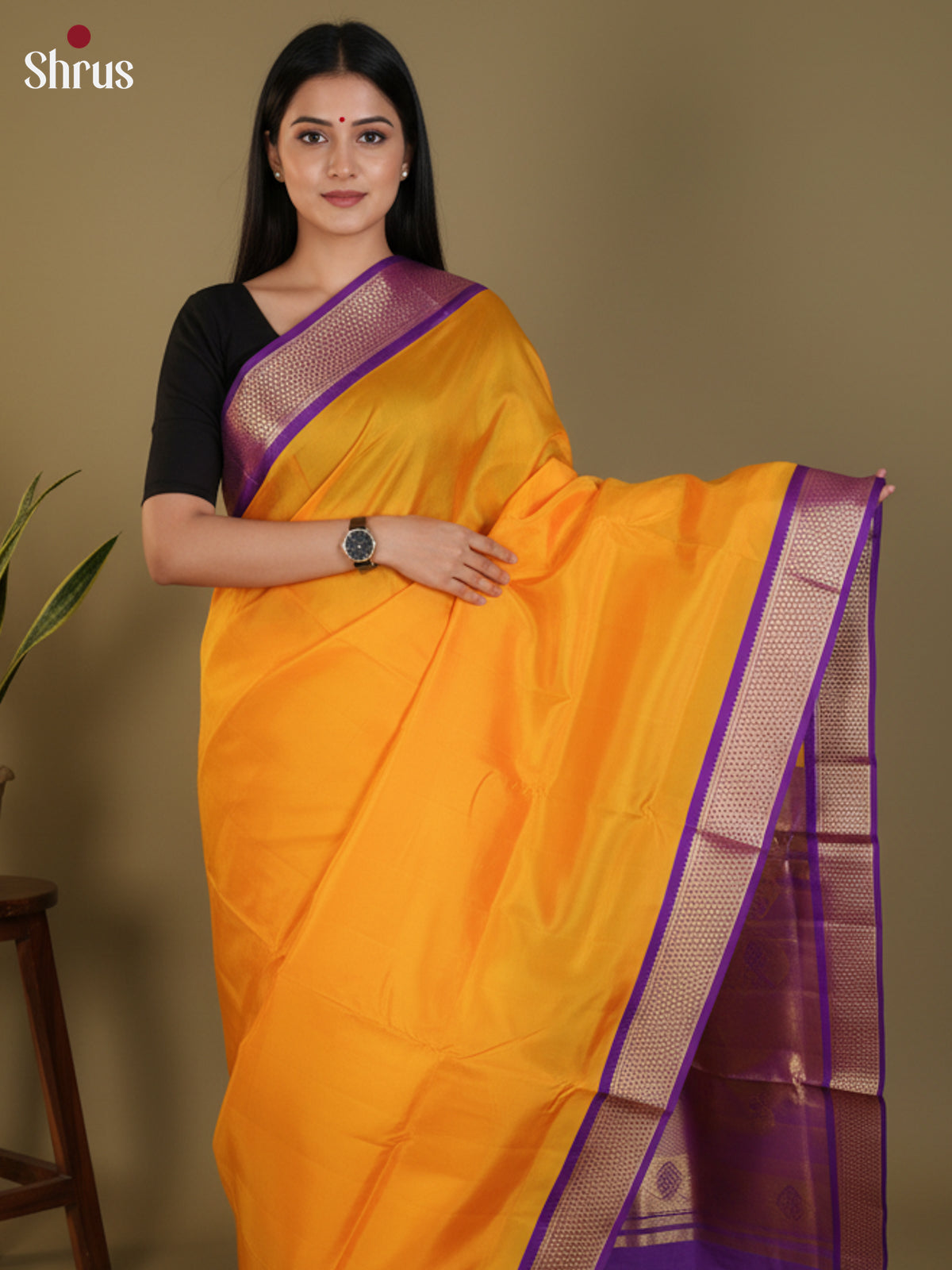 DLS30353 - Kanchipuram silk 9Yards Saree
