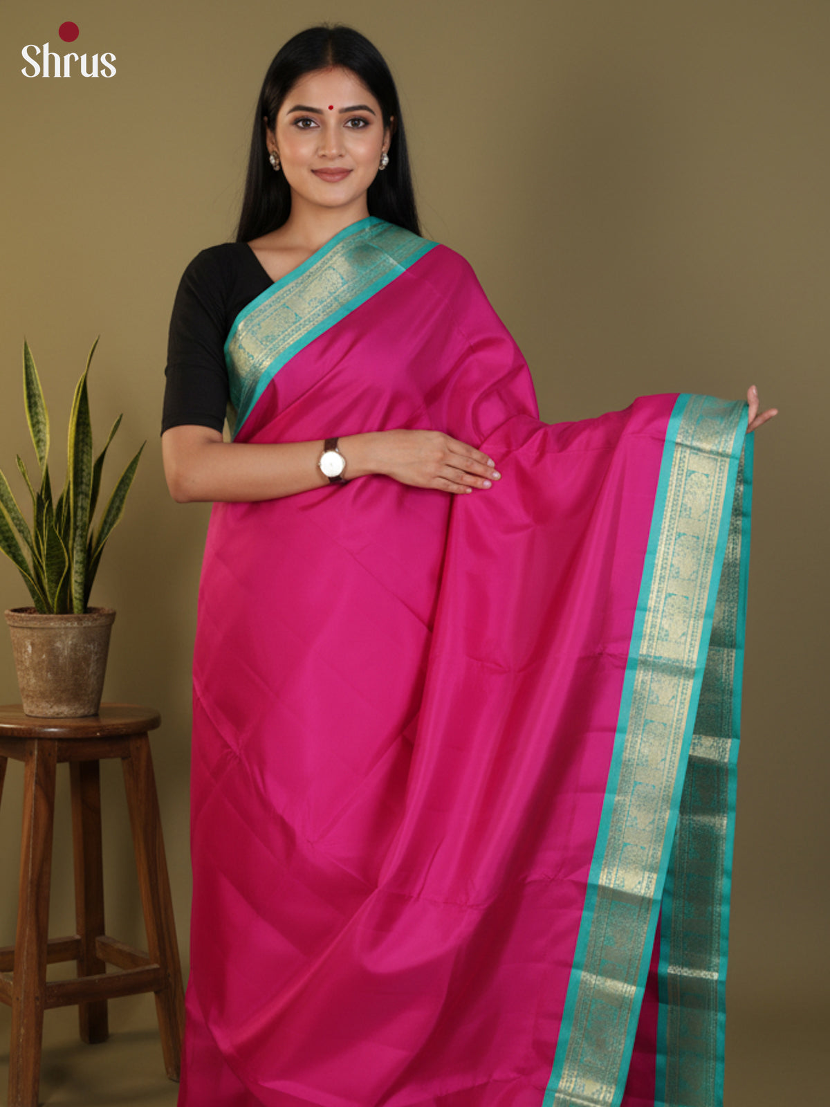 DLS30358 - Kanchipuram silk 9Yards Saree