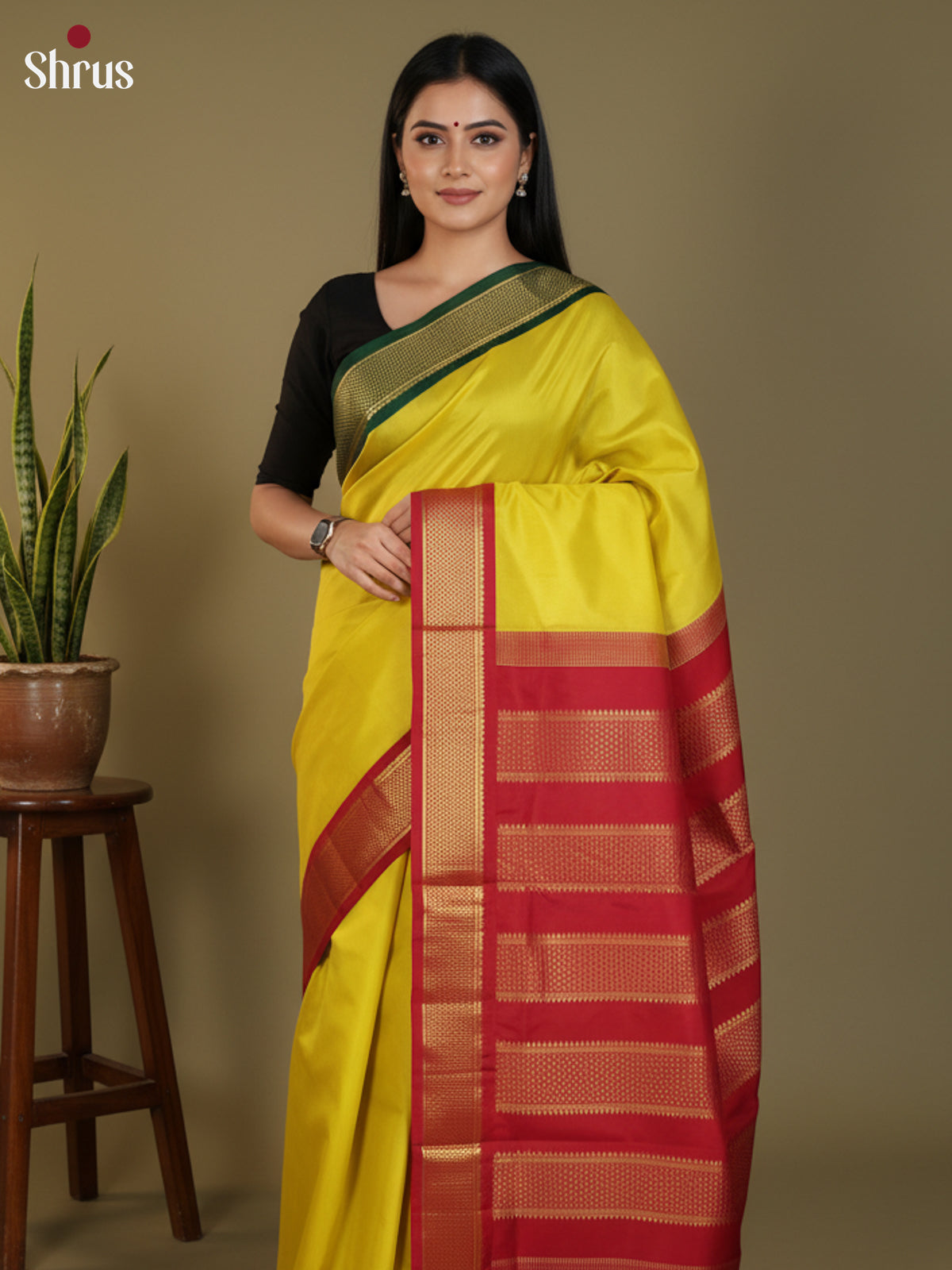 DLS30361 - Kanchipuram silk 9Yards Saree
