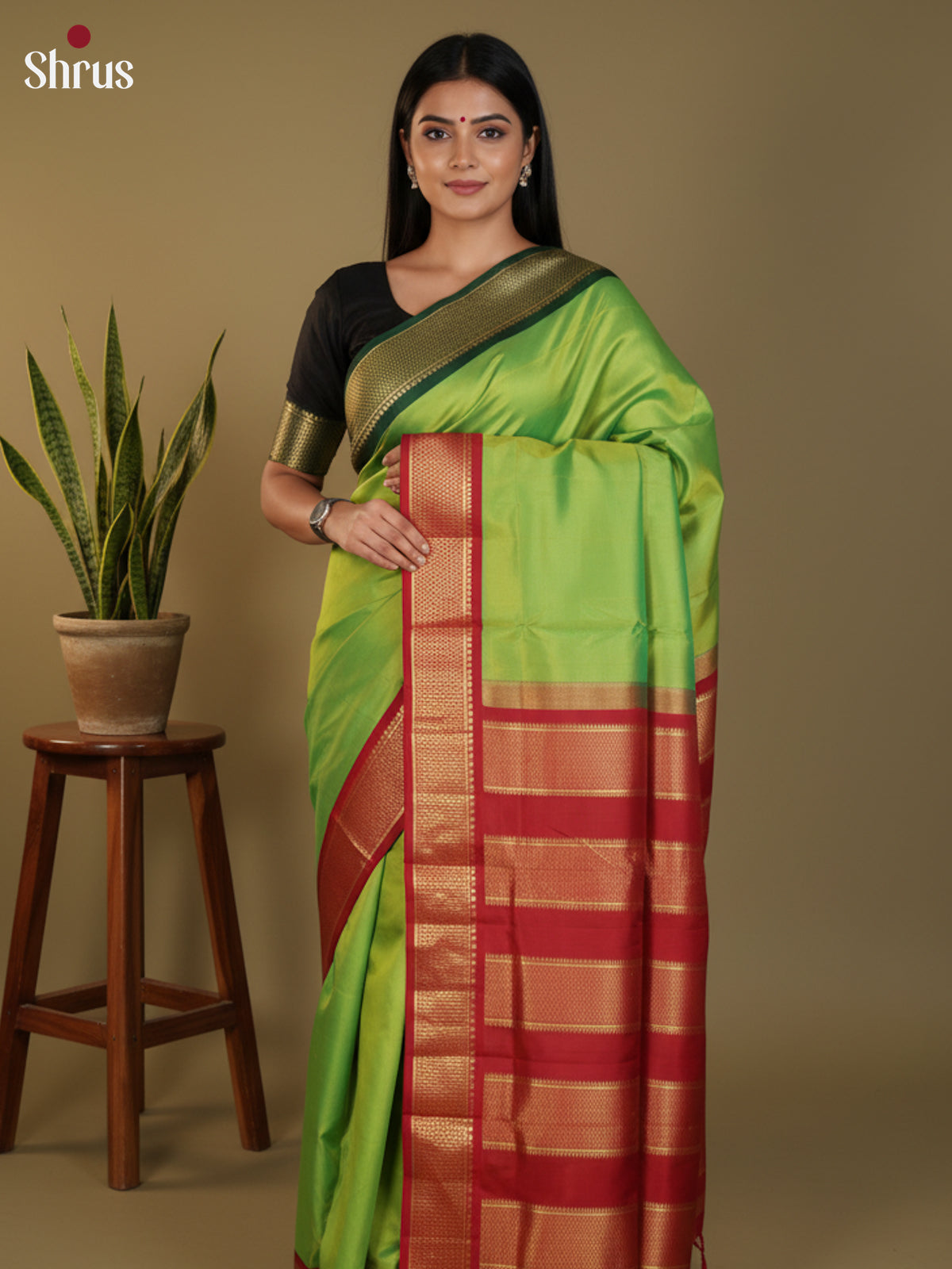 DLS30362 - Kanchipuram silk 9Yards Saree