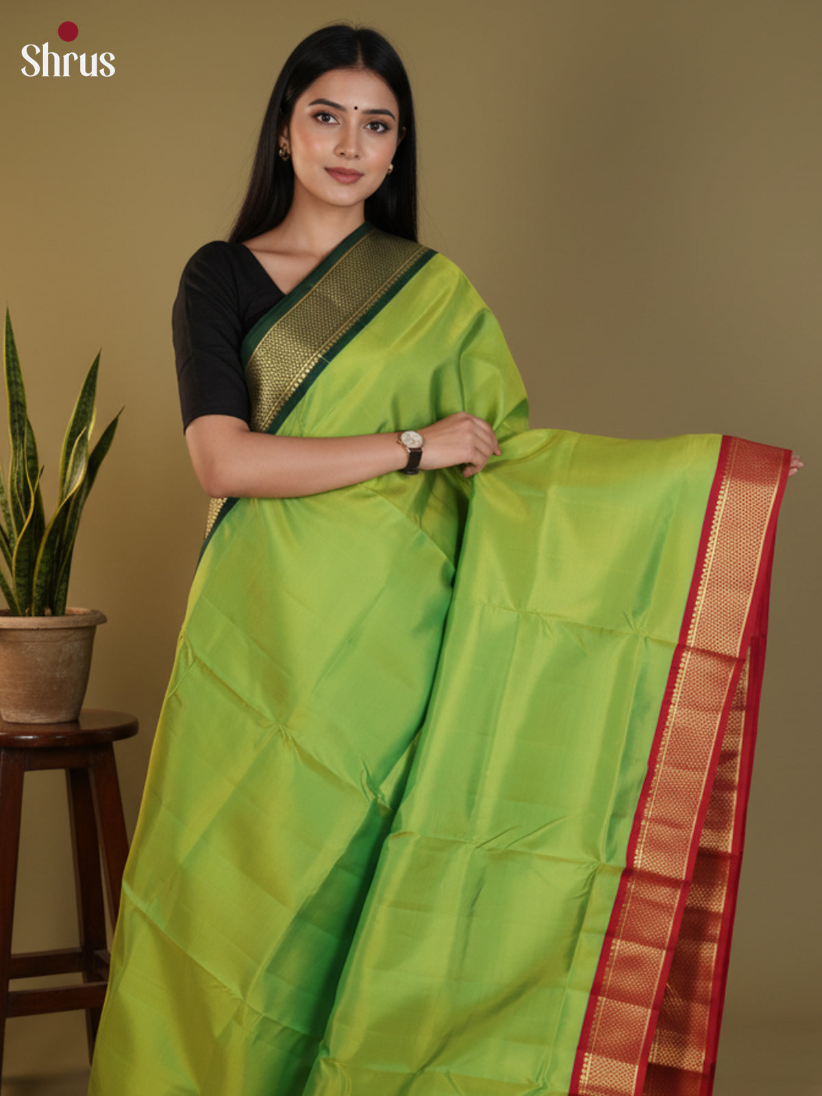 DLS30362 - Kanchipuram silk 9Yards Saree
