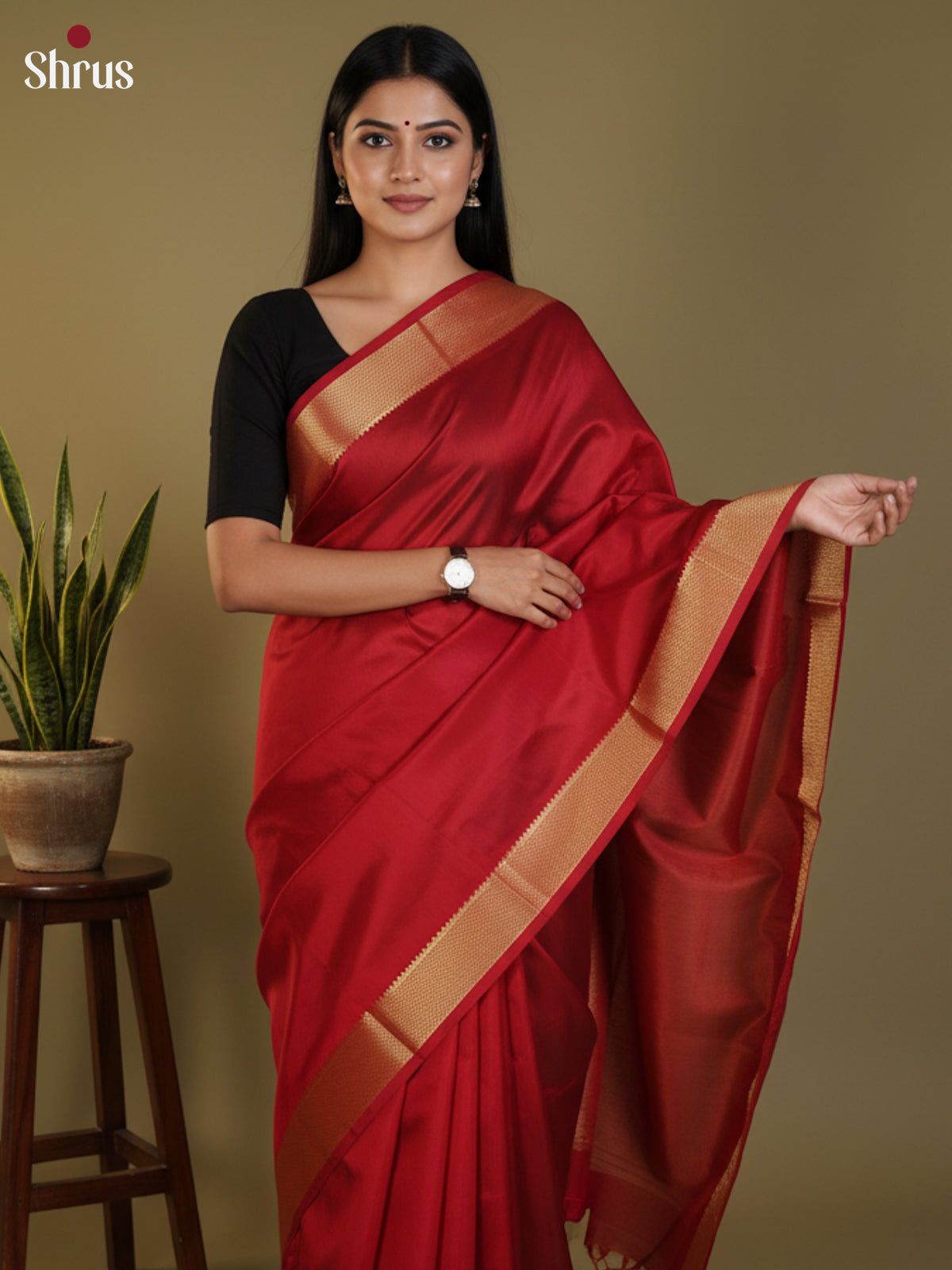 DLS30368 - Kanchipuram silk 9Yards Saree