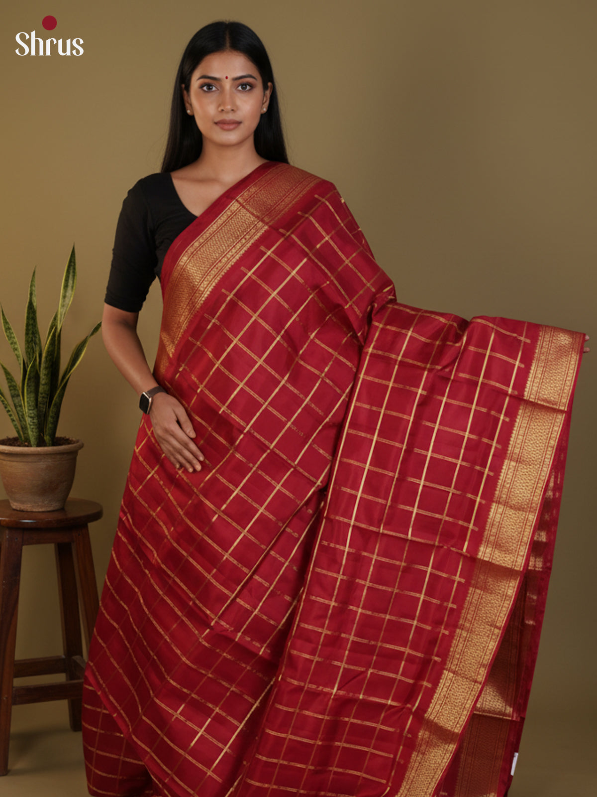 DLS30371 - Kanchipuram silk 9Yards Saree