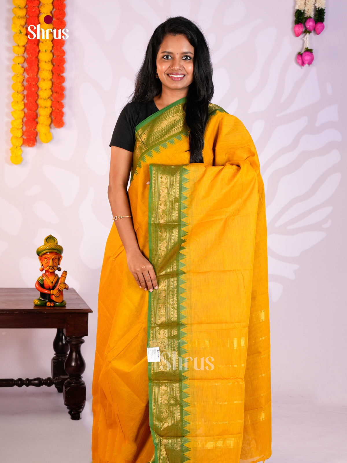 DLS31003 - Chettinad Cotton Saree - Shop on Shrus.com
