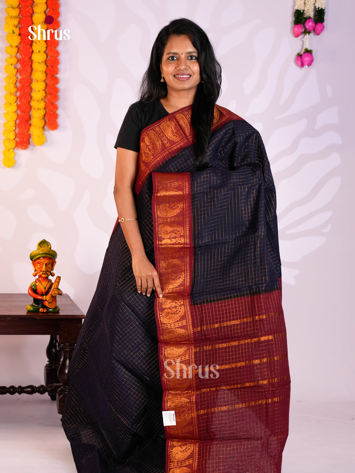 DLS31036 - Sungudi Cotton Saree