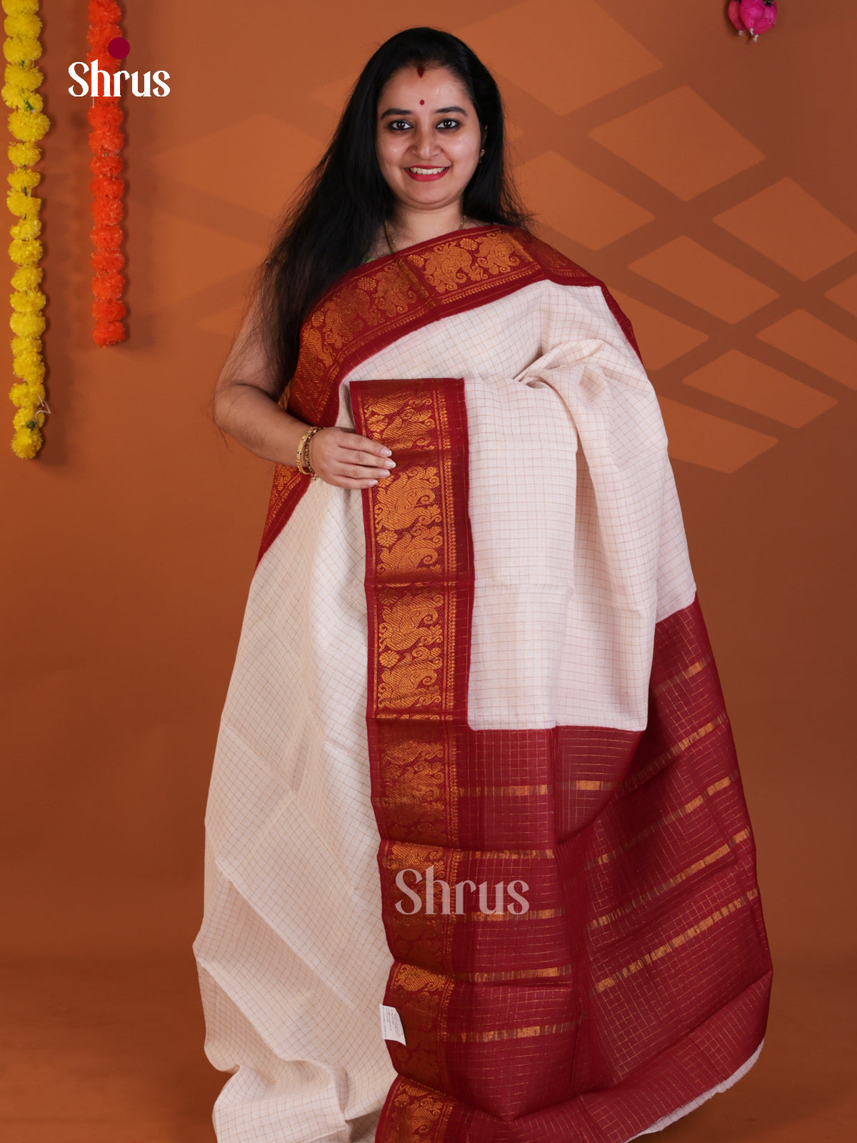 DLS31041 - Sungudi Cotton Saree