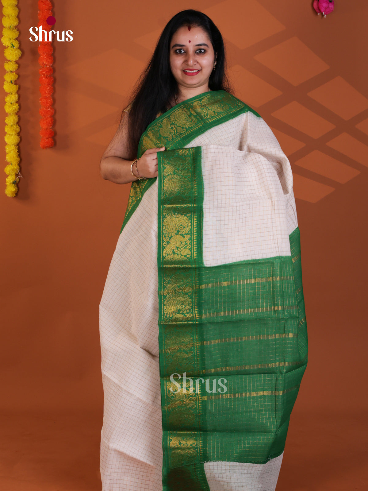 DLS31043 - Sungudi Cotton Saree