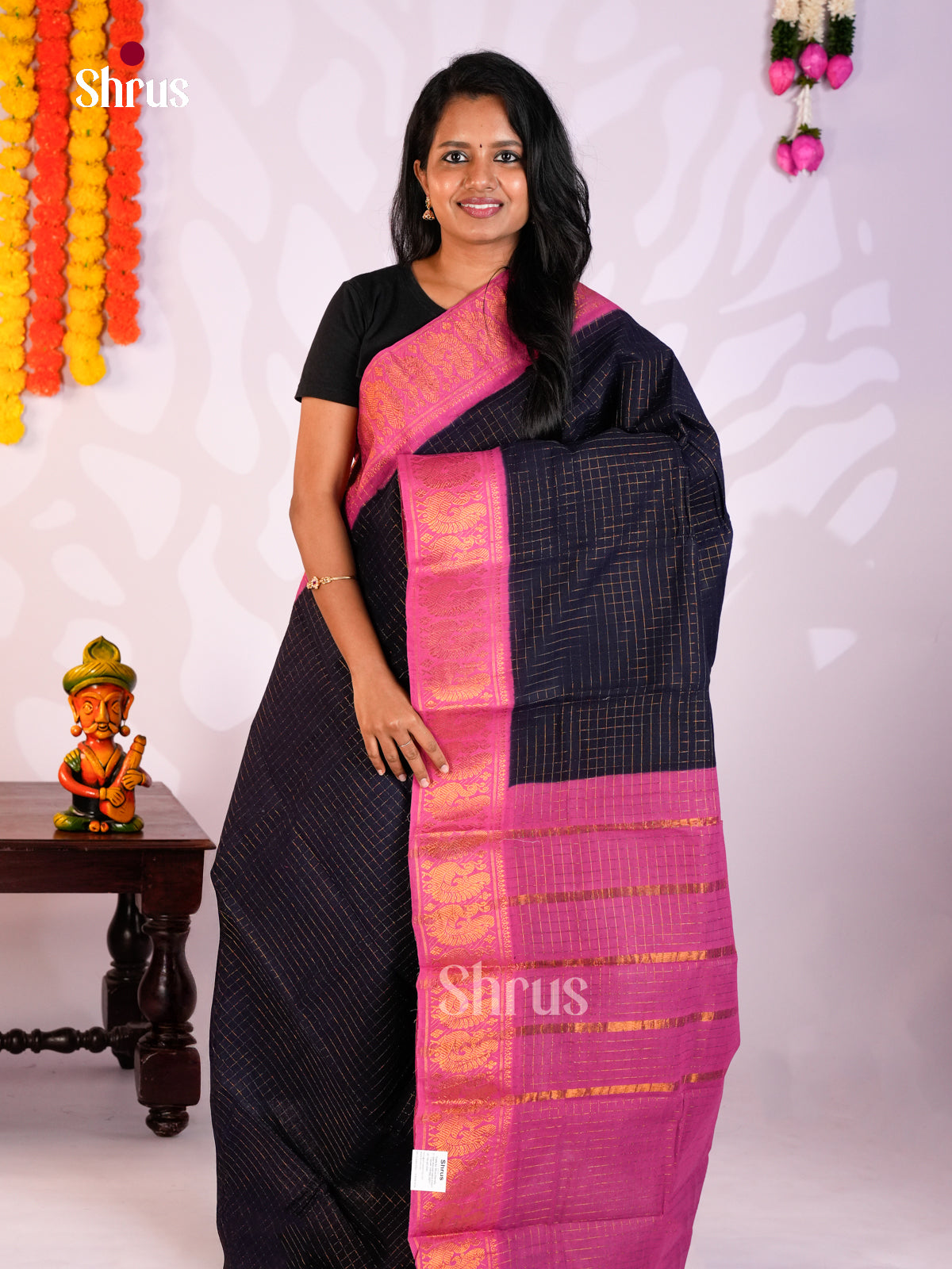 DLS31052 - Sungudi Cotton Saree