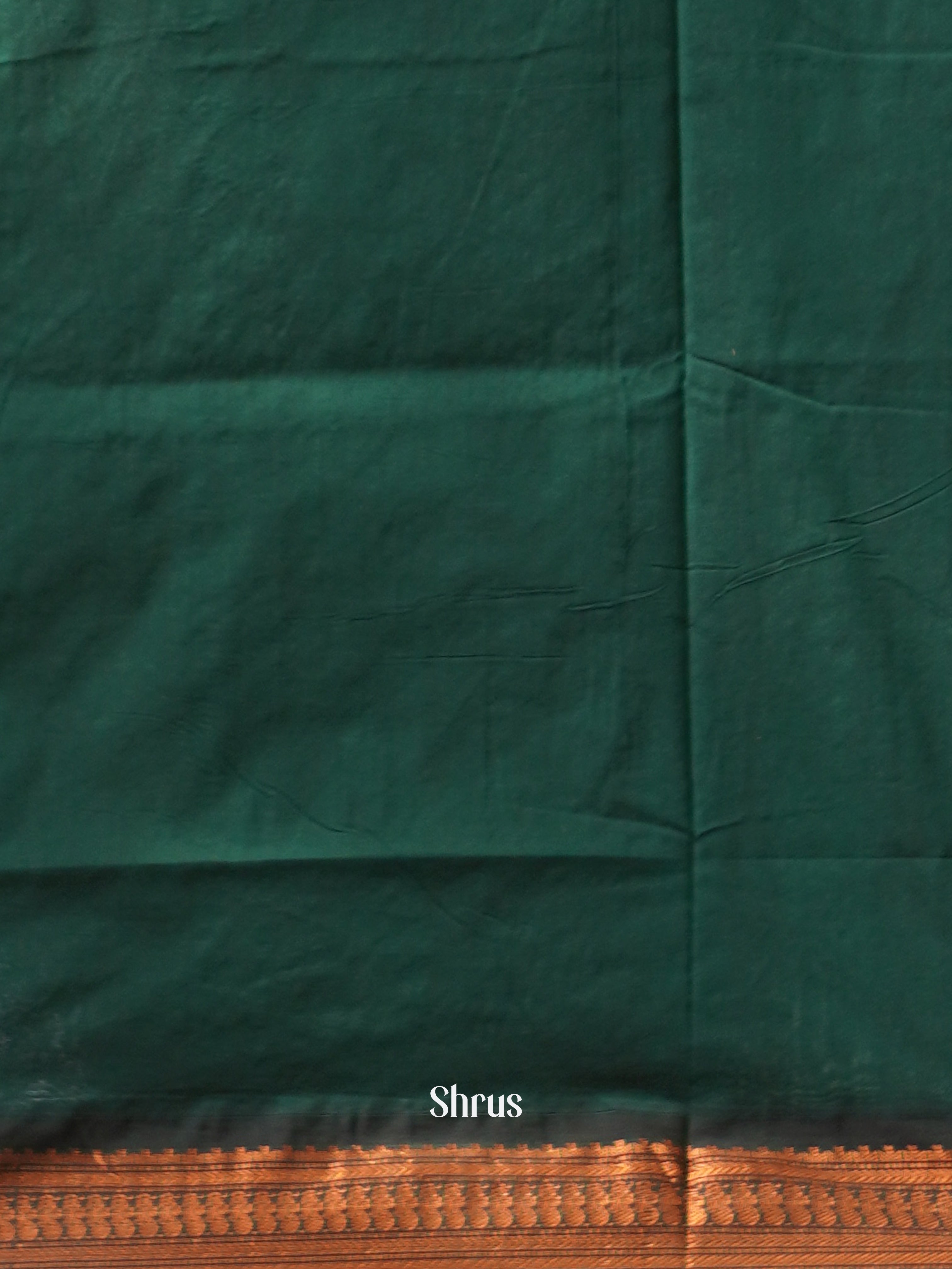 Orange & Green - Kalyani Cotton Saree - Shop on ShrusEternity.com