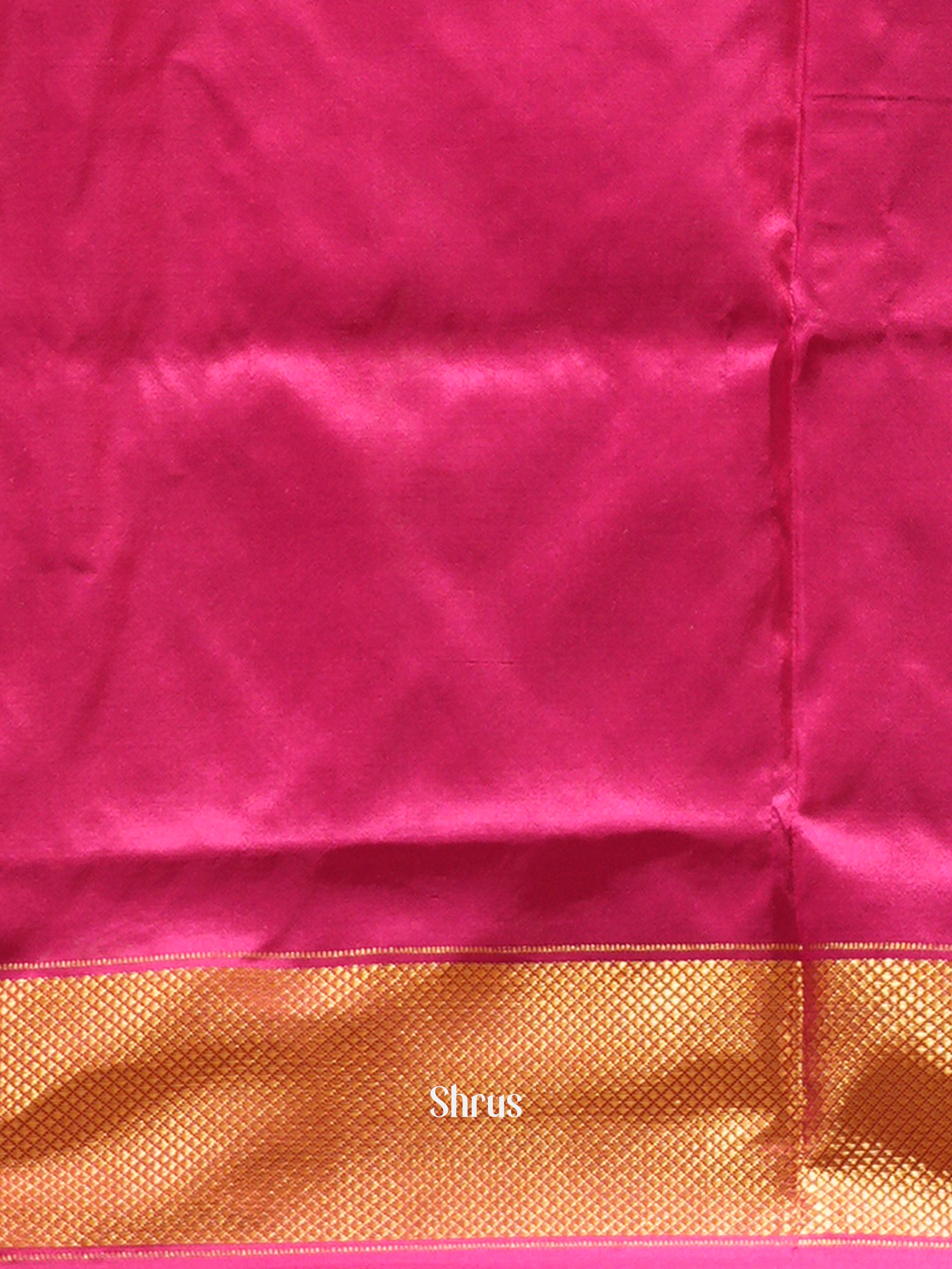 purple and pink-Ikkat silk saree - Shop on ShrusEternity.com