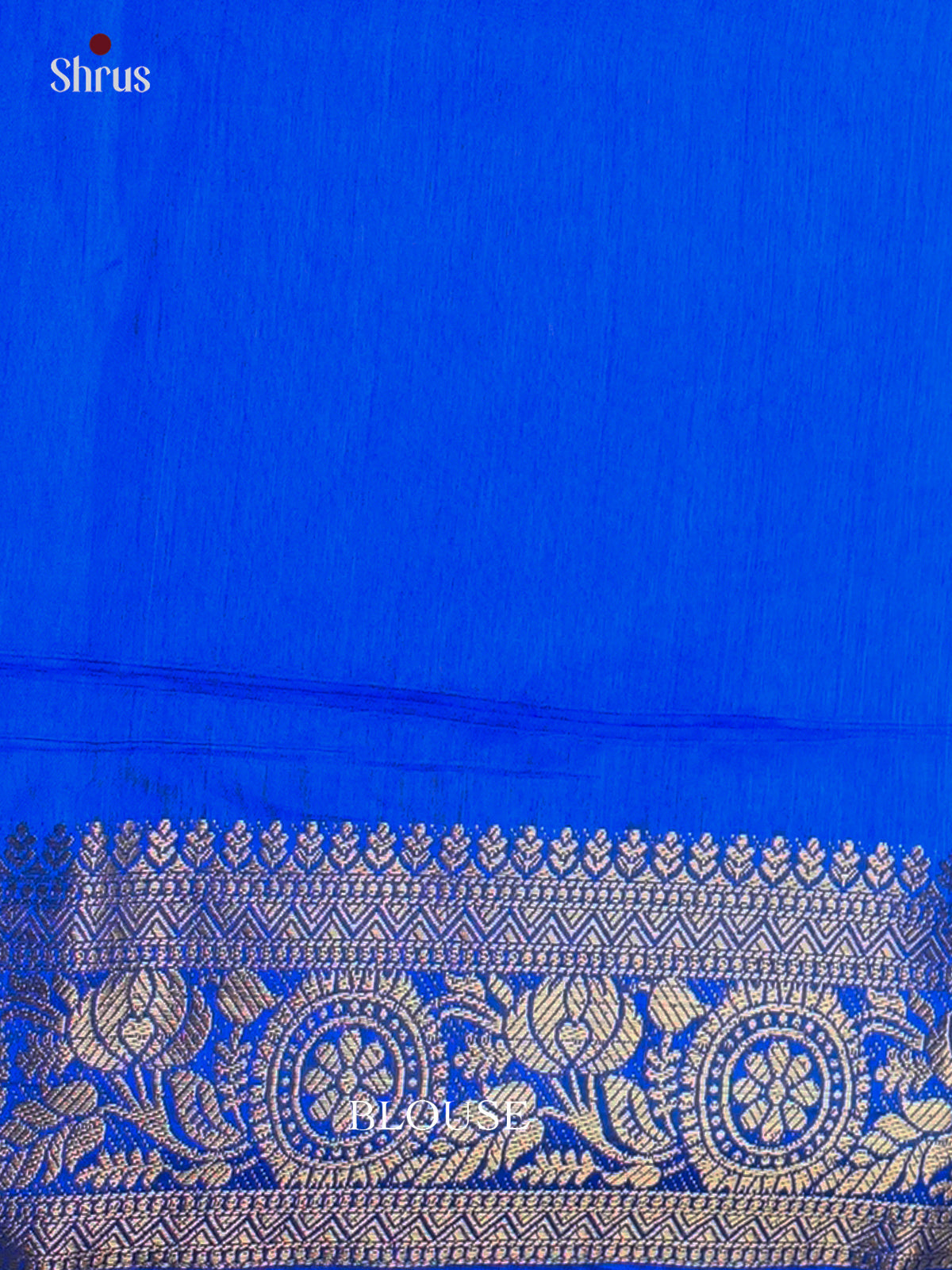 Blue - Semi Rawsilk Saree-EAS21258 - Shop on Shrus.com