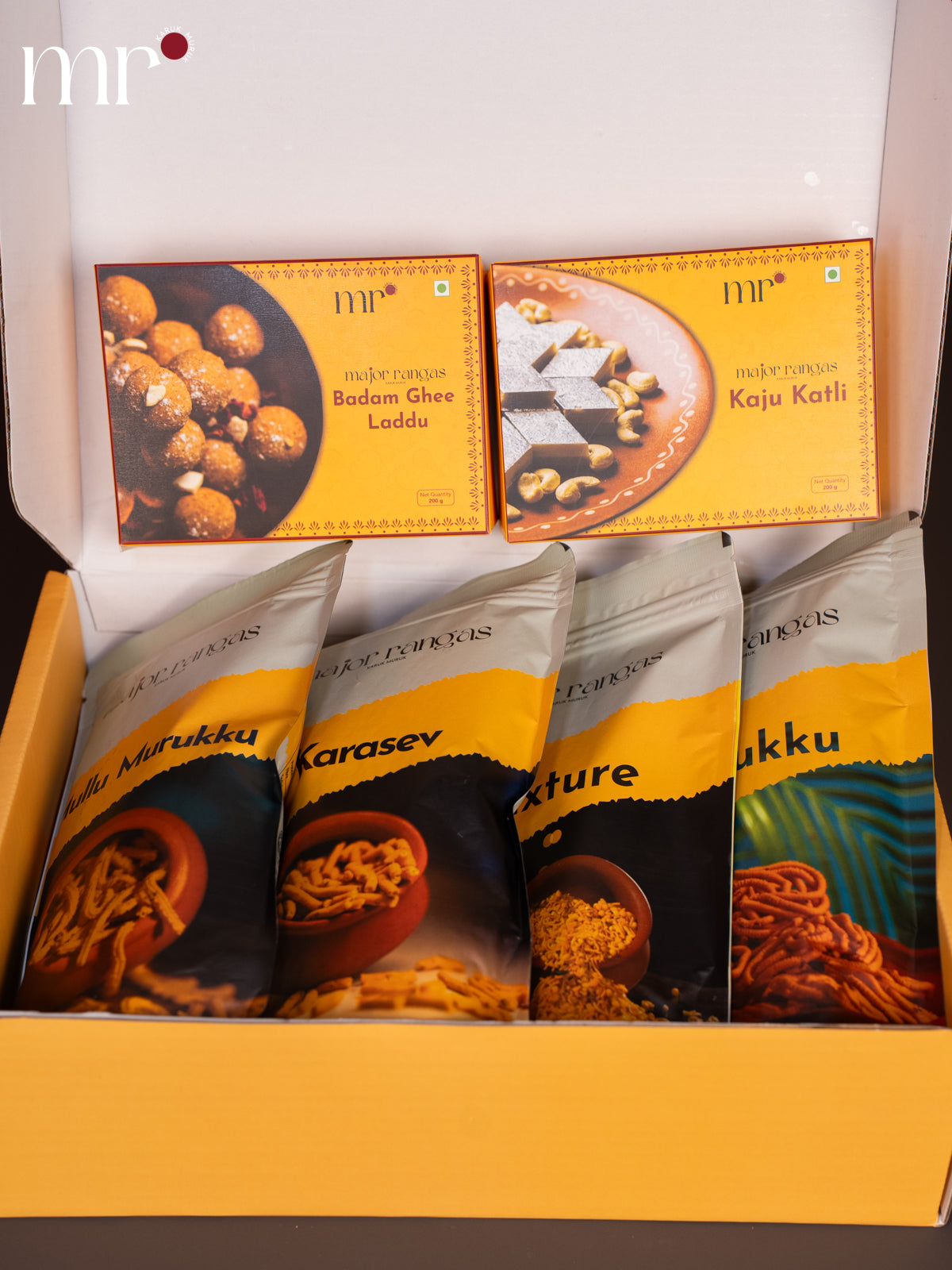 combo - Badam Laddu, Kaju Katli,Mixture,Mullu Murukku,Karasev & Murukku