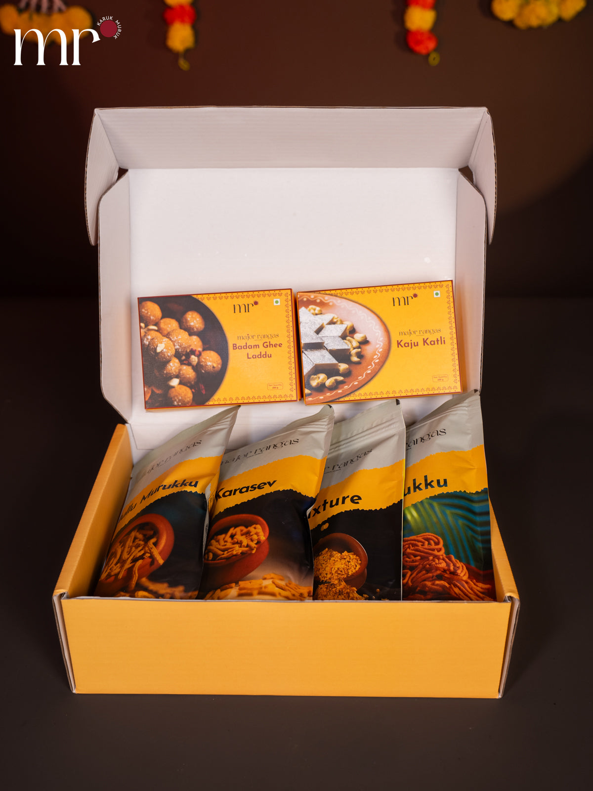 combo - Badam Laddu, Kaju Katli,Mixture,Mullu Murukku,Karasev & Murukku