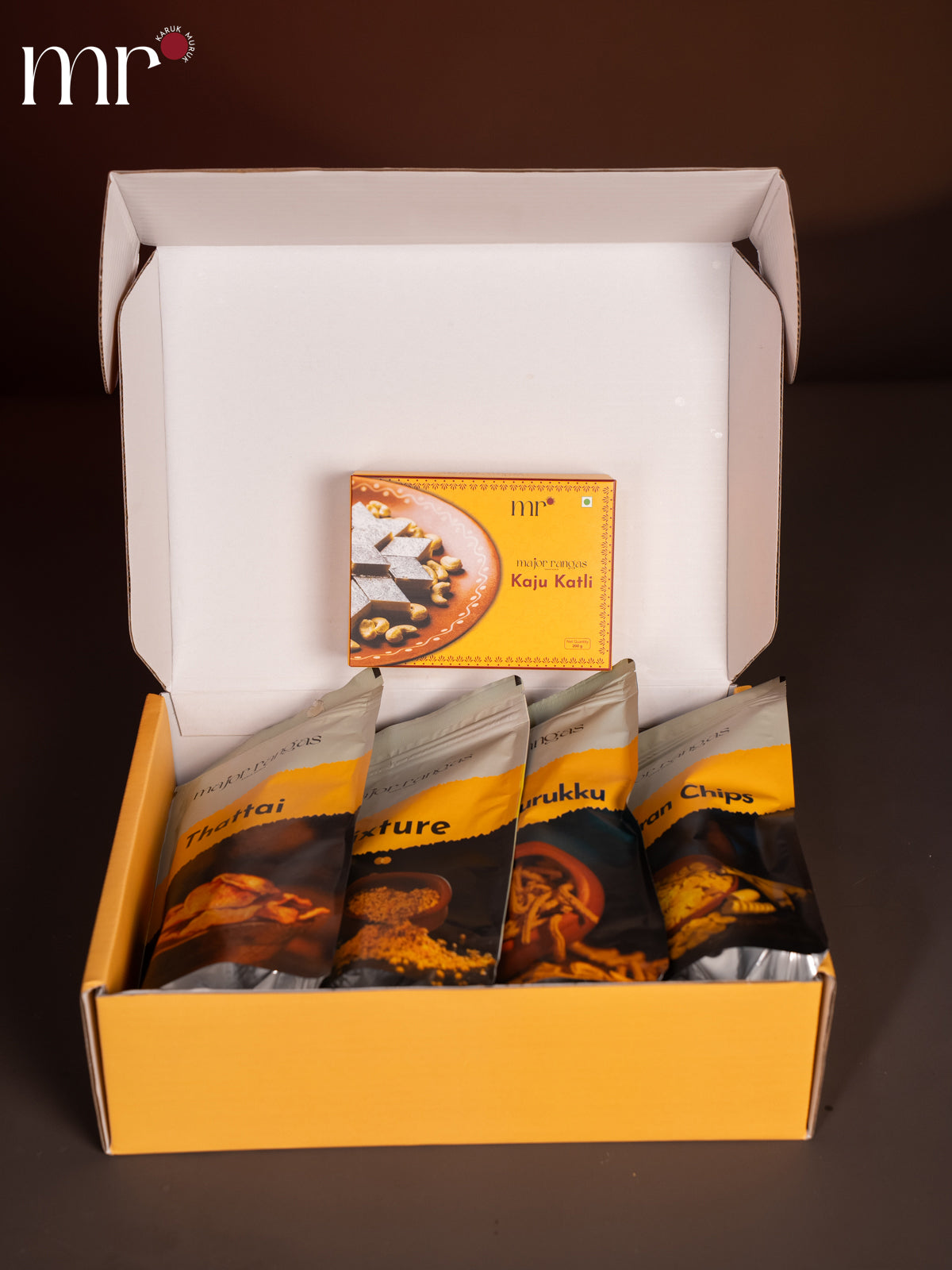 combo - Kaju Katli,Mixture,Mullu Murukku,Thattai & Nendram