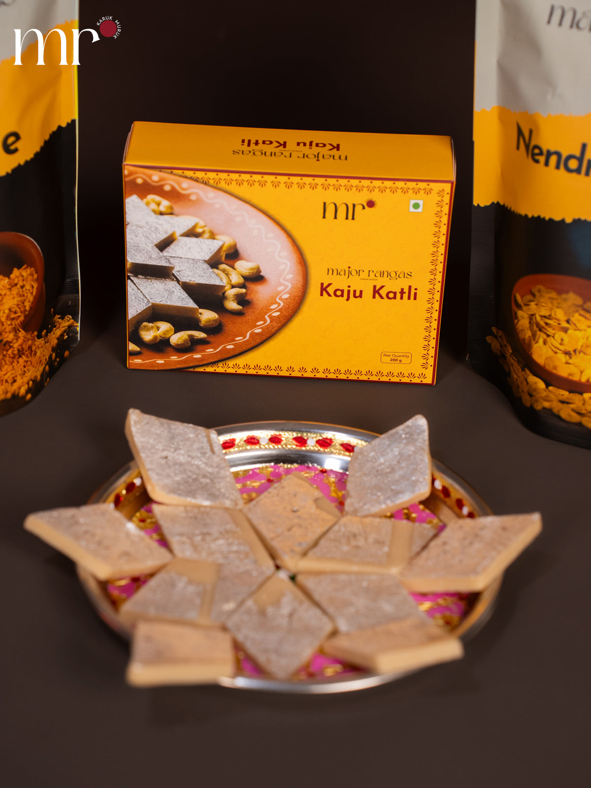 combo - Kaju Katli,Mixture,Mullu Murukku,Thattai & Nendram