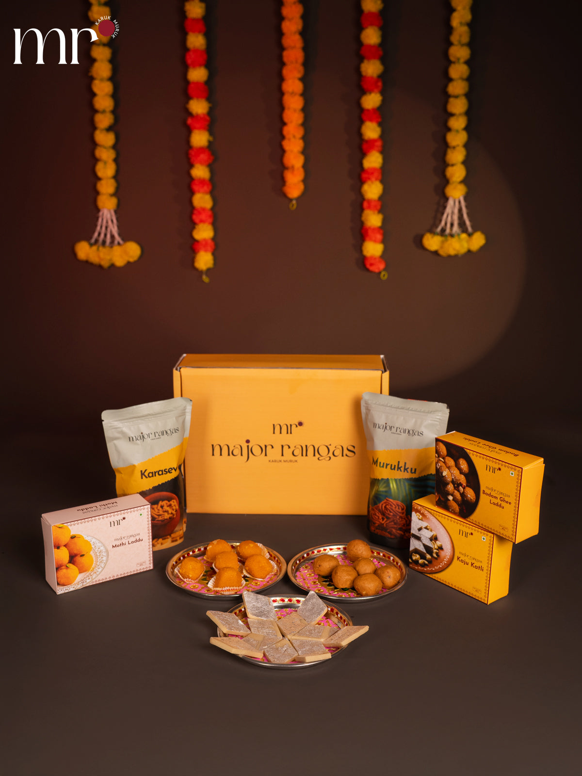 combo - Murukku, Kaju Katli,Badam Laddu,Motti Laddu & Karasev