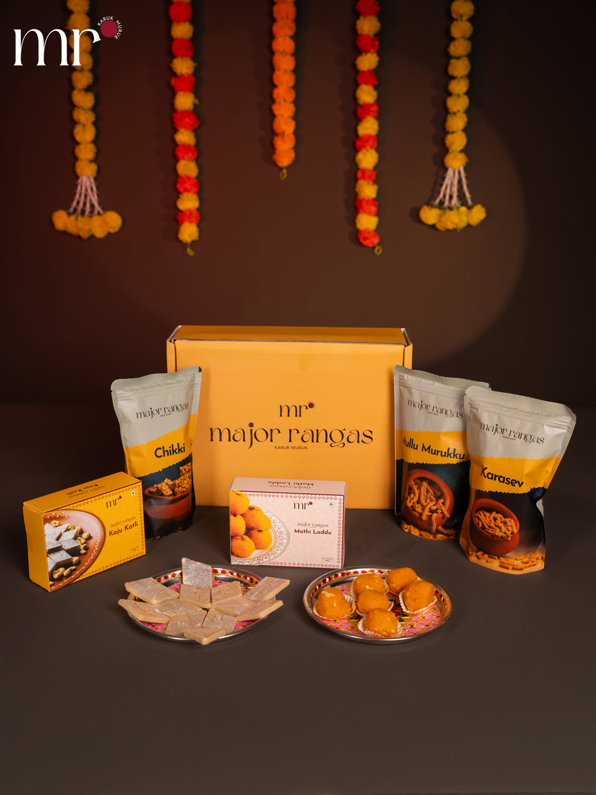 combo - Mullu Murukku,Chikki,Karasev,Mothi laddu & kaju Katli