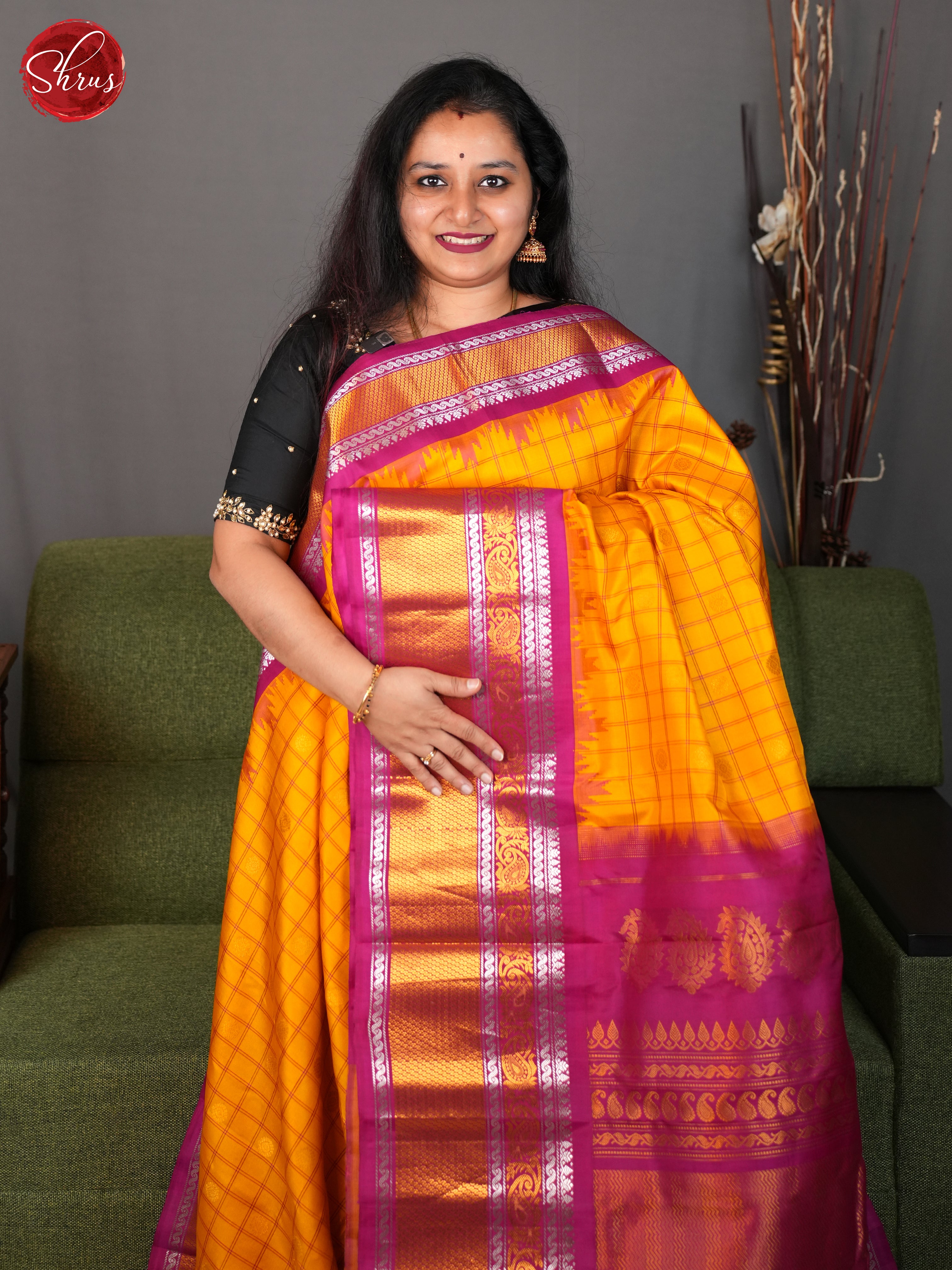 BLS25024 - Gadwal silk Saree - Shop on ShrusEternity.com