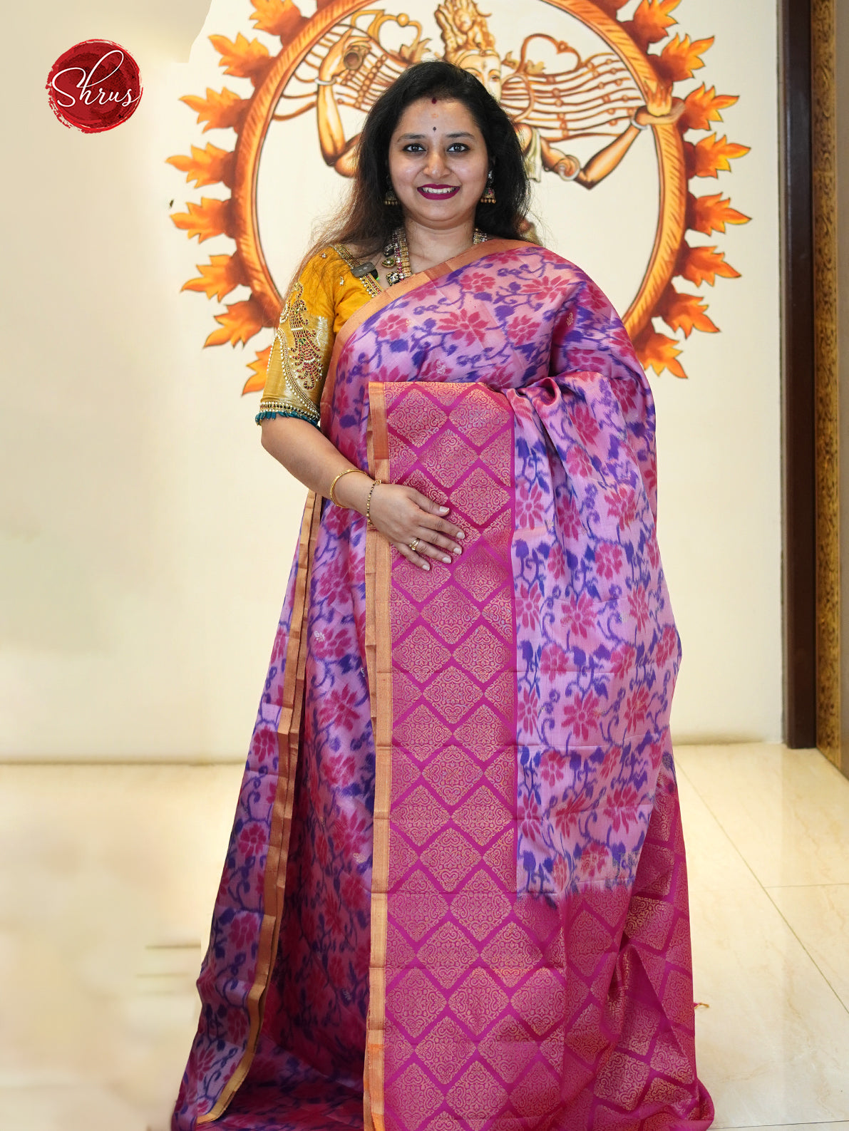 Dusty Pink & Pink - Soft Silk Saree - Shop on ShrusEternity.com