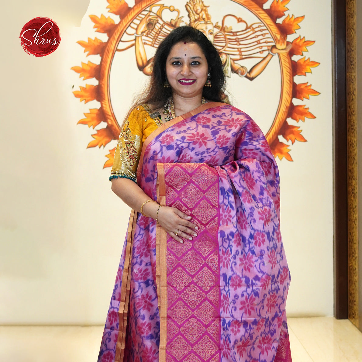Dusty Pink & Pink - Soft Silk Saree - Shop on ShrusEternity.com