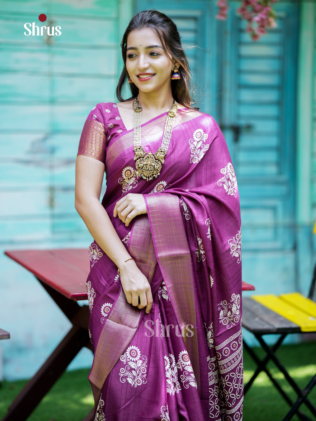EAS30562 - Semi Crepe - Saree- EAS30562 - Shop on Shrus.com