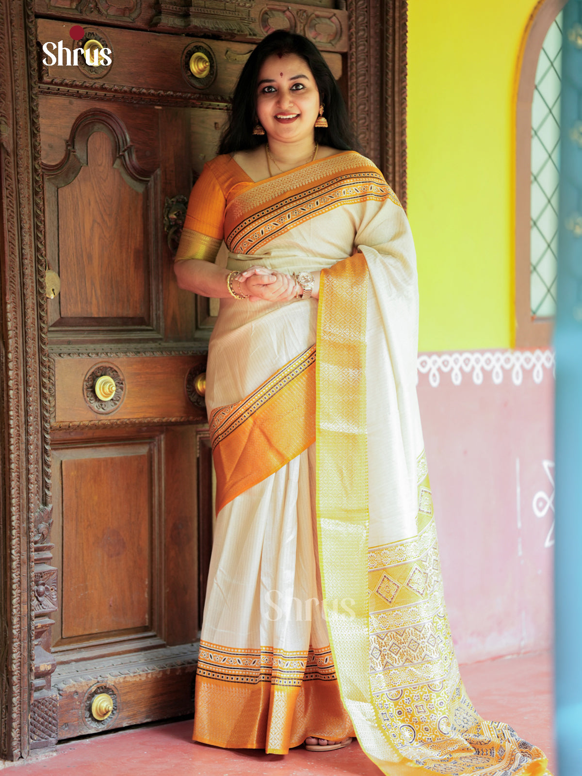 EAS30467 - Semi Crepe - Saree - Shop on Shrus.com