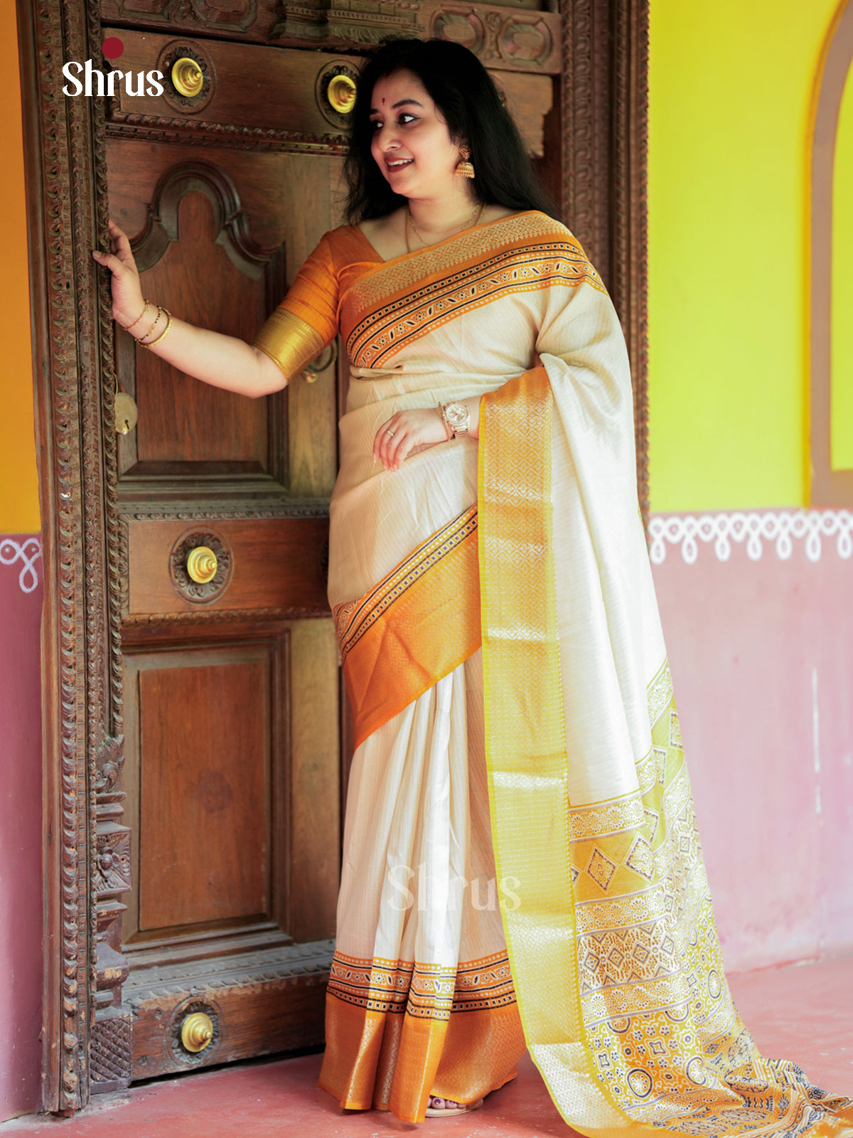 EAS30467 - Semi Crepe - Saree - Shop on Shrus.com
