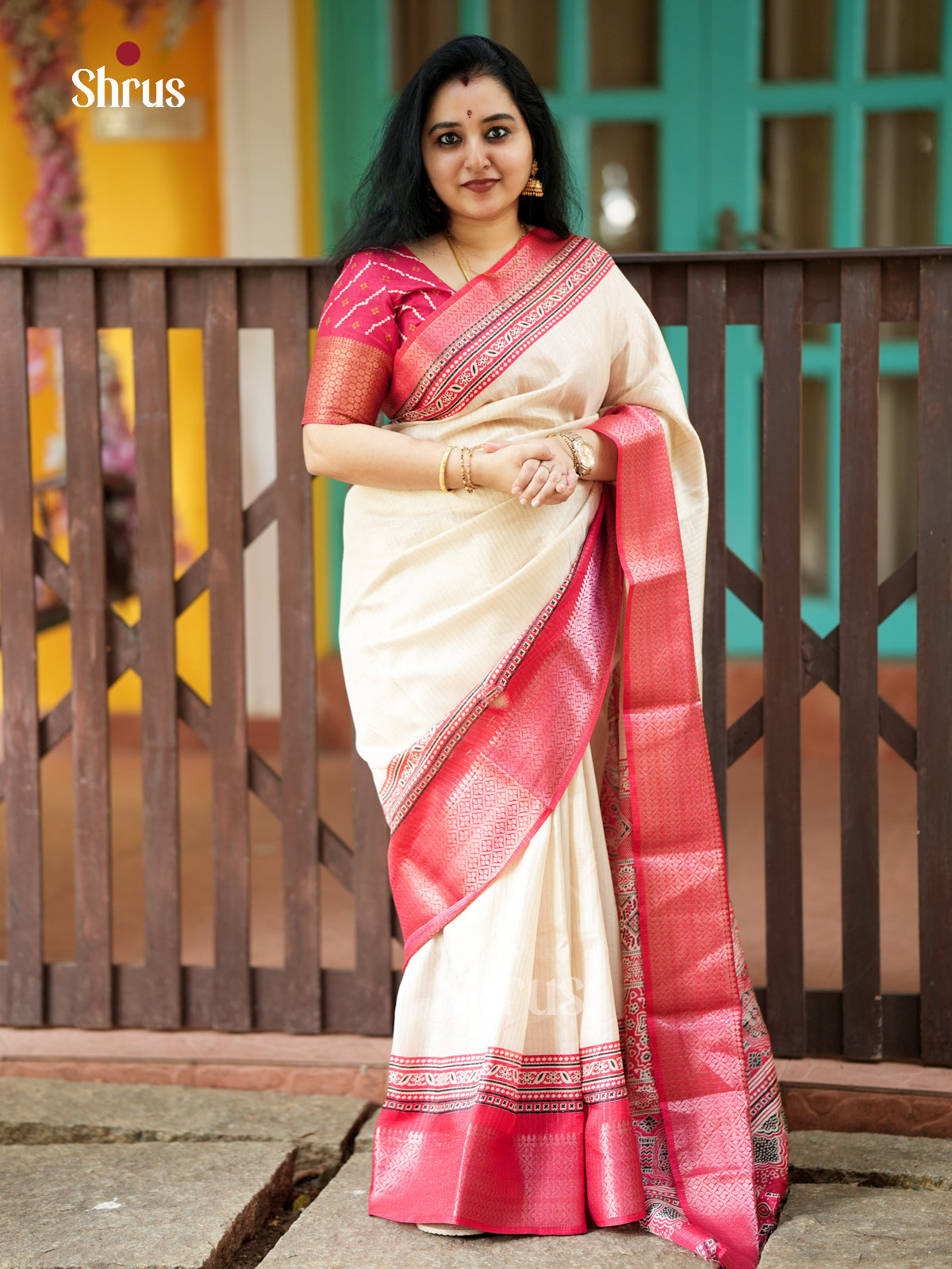 EAS30464 - Semi Crepe - Saree - Shop on Shrus.com