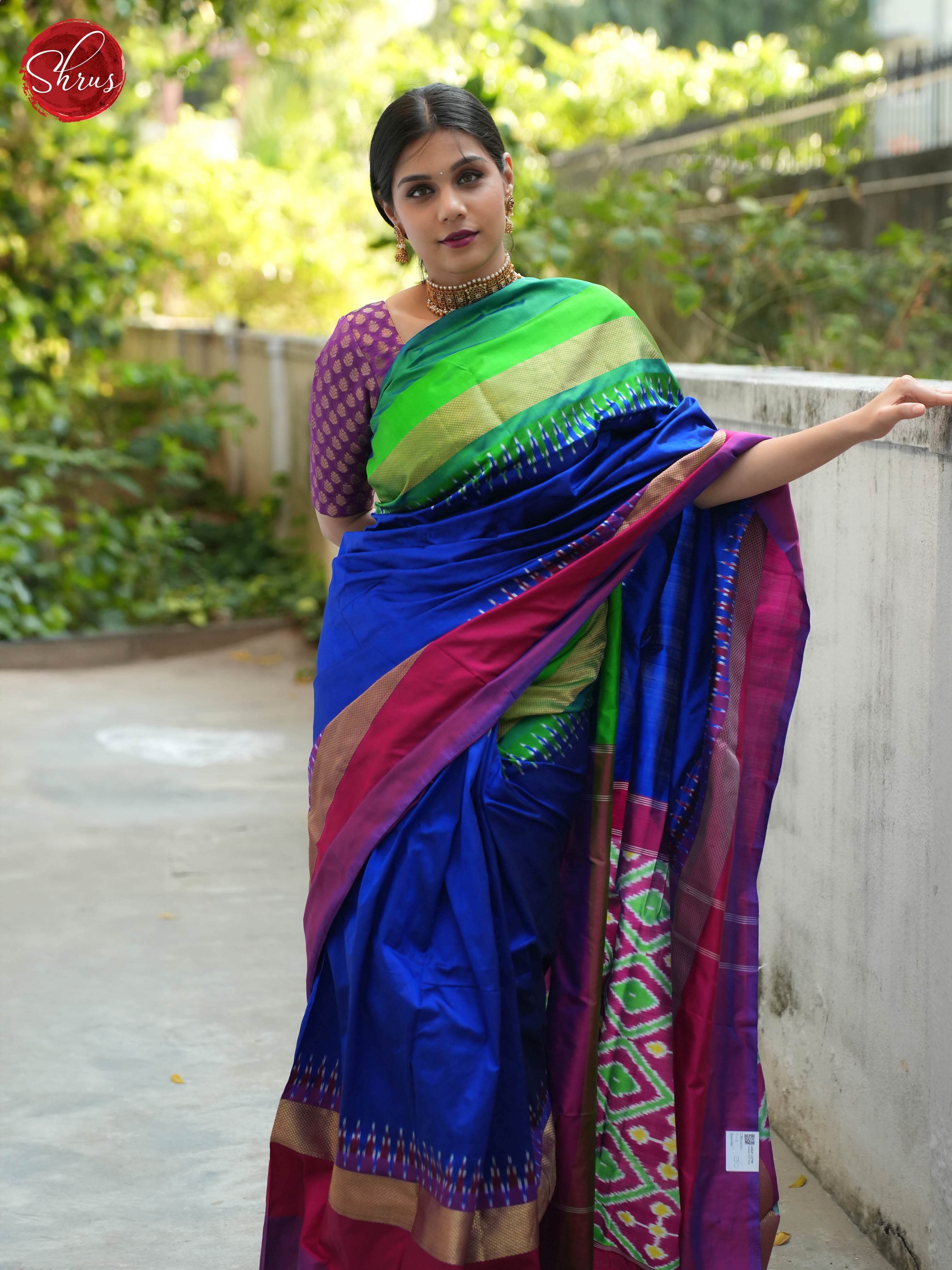 CBS16016 - Ikkat Silk Saree - Shop on ShrusEternity.com