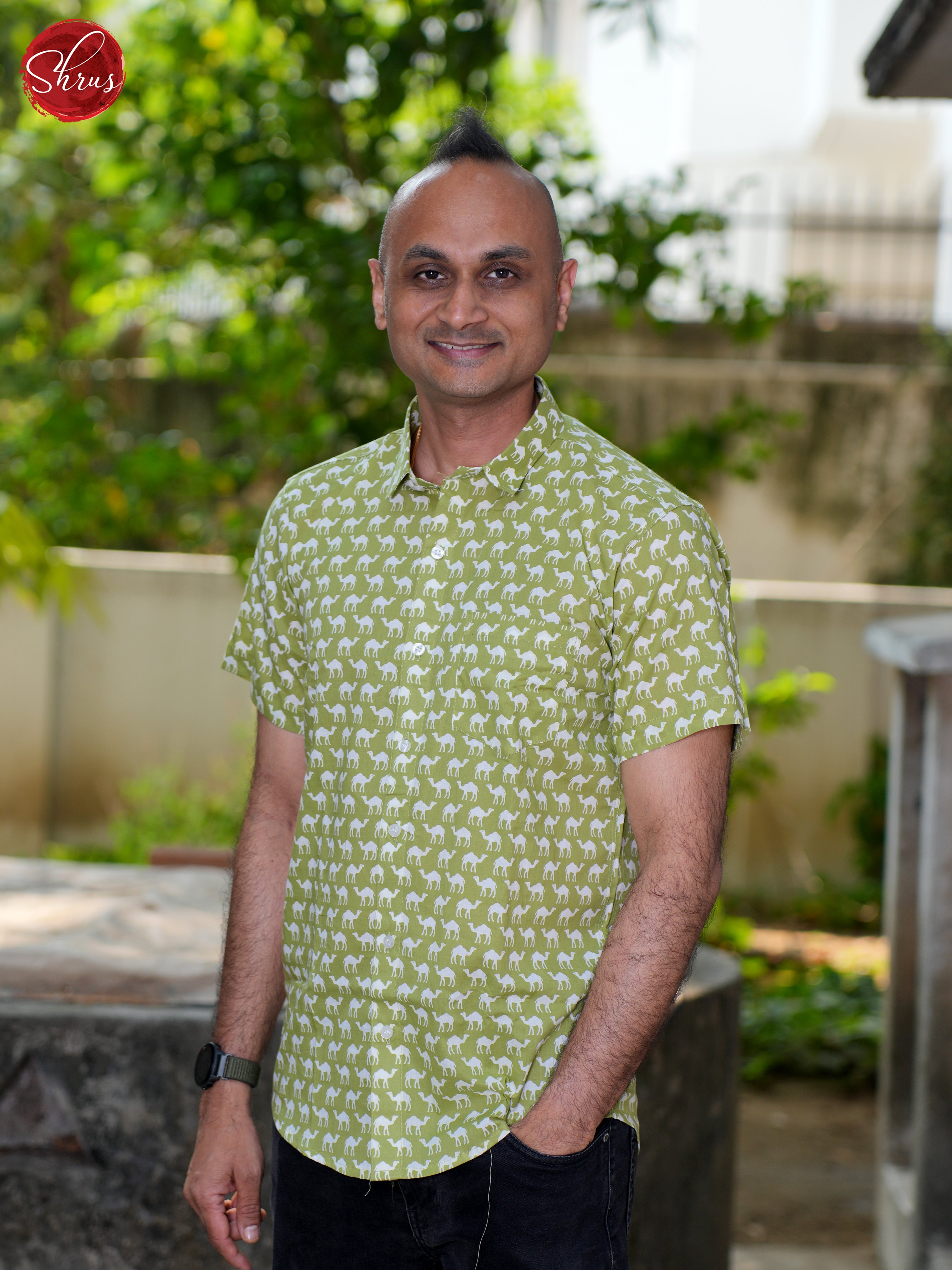 Green - Block Print Shirts - Shop on ShrusEternity.com