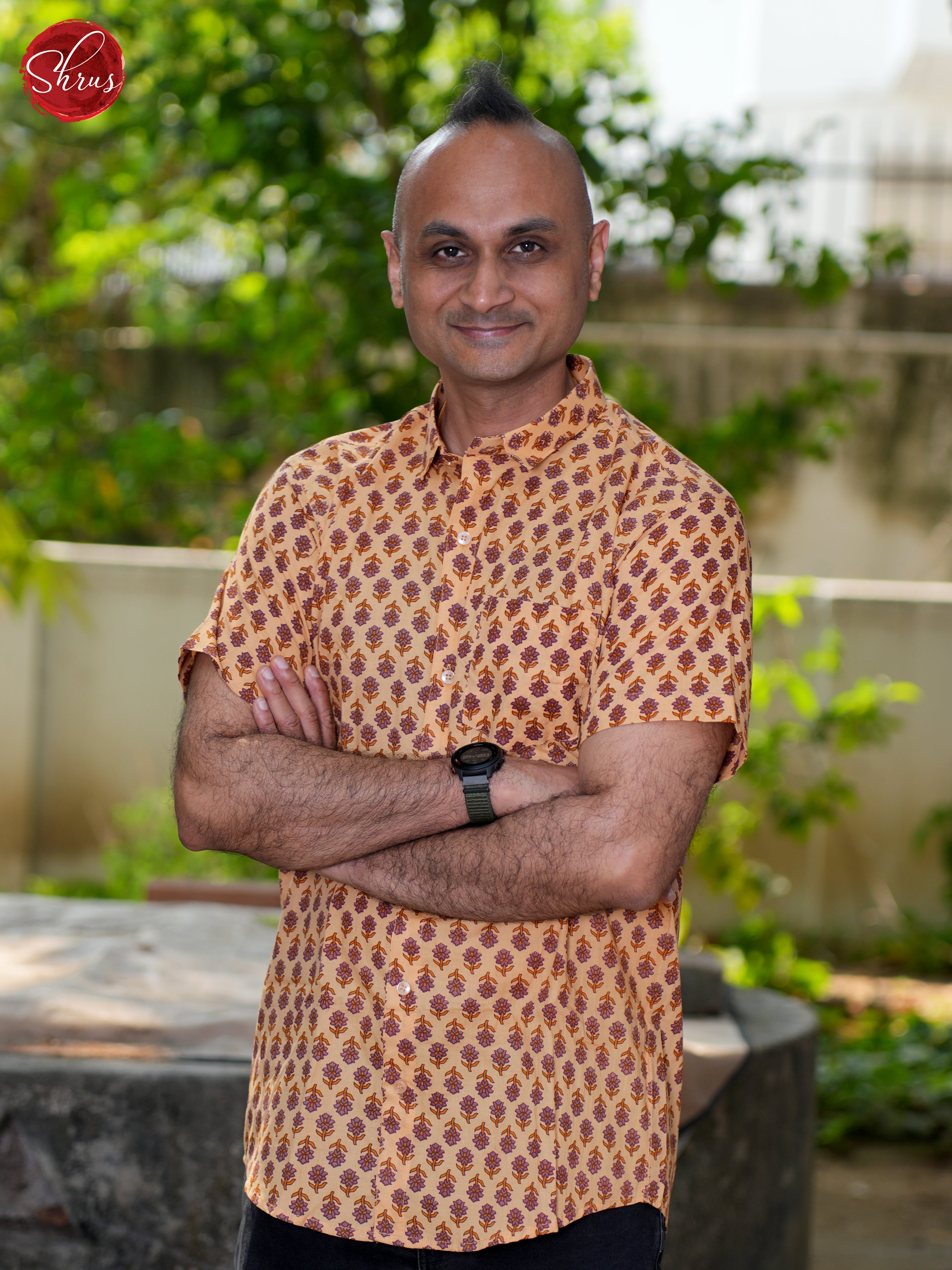 Brown- Block Print Shirts - Shop on ShrusEternity.com