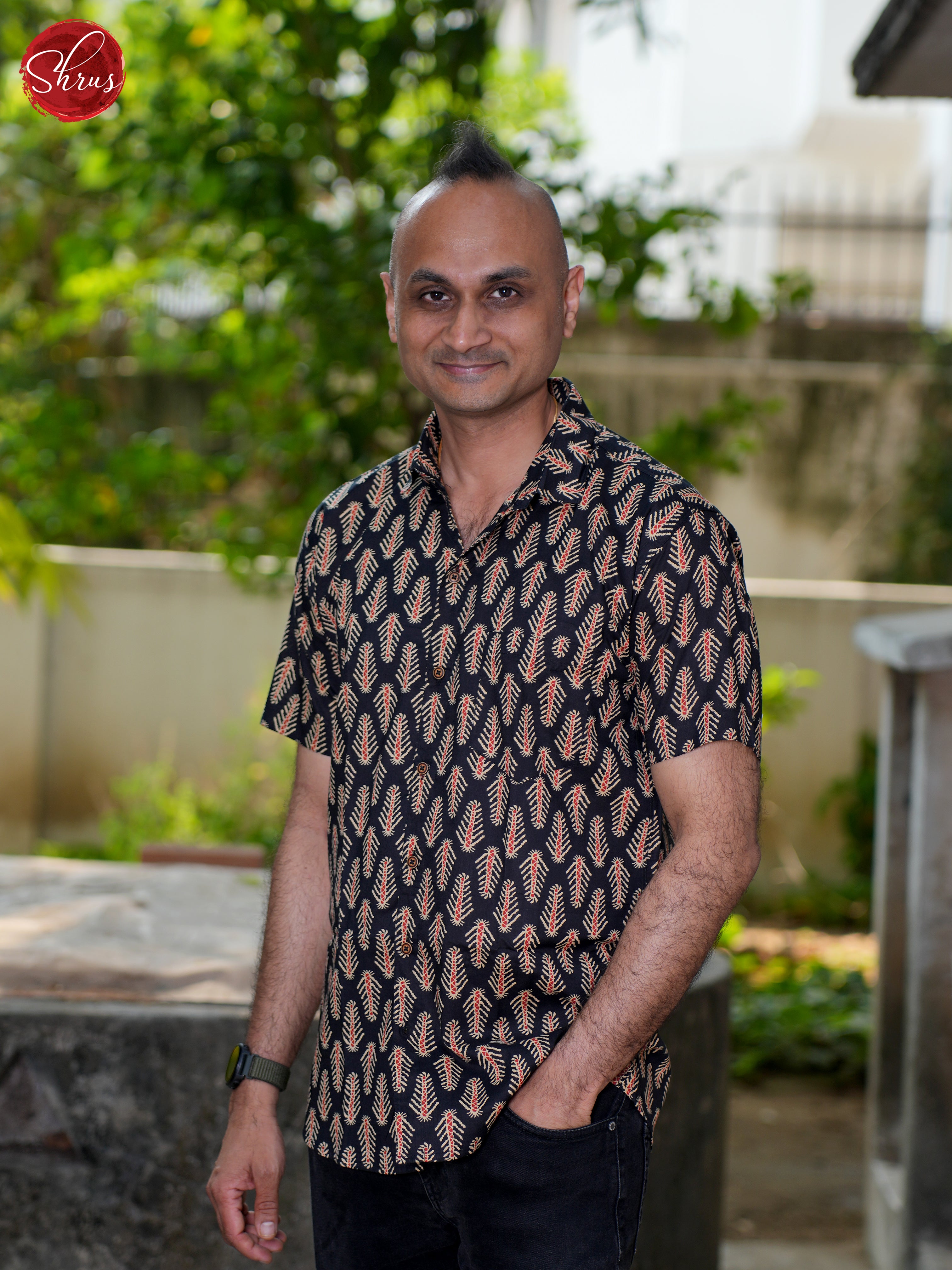 Black - Block Print Shirts - Shop on ShrusEternity.com