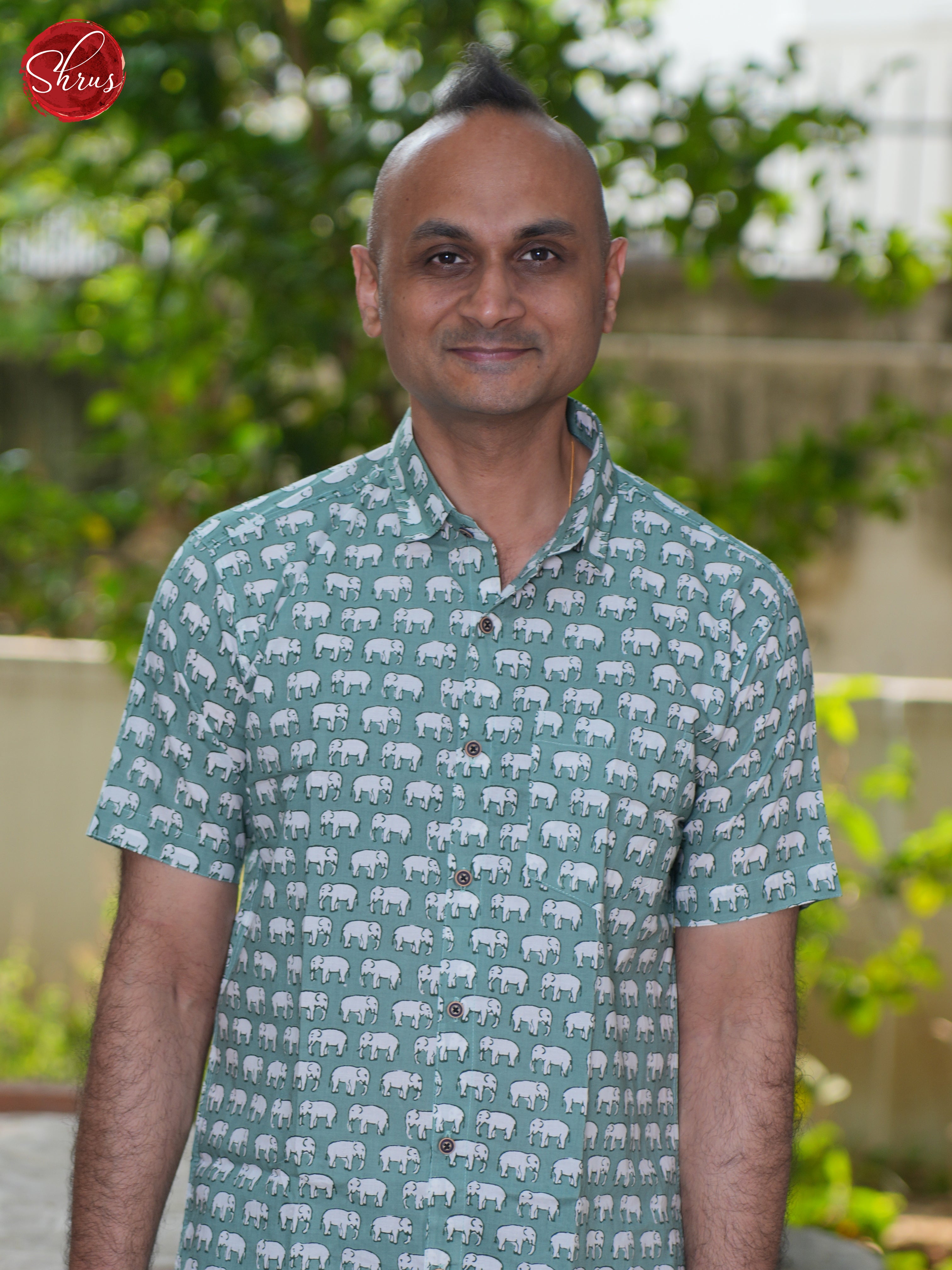 Grey Green - Block Print Shirts - Shop on ShrusEternity.com