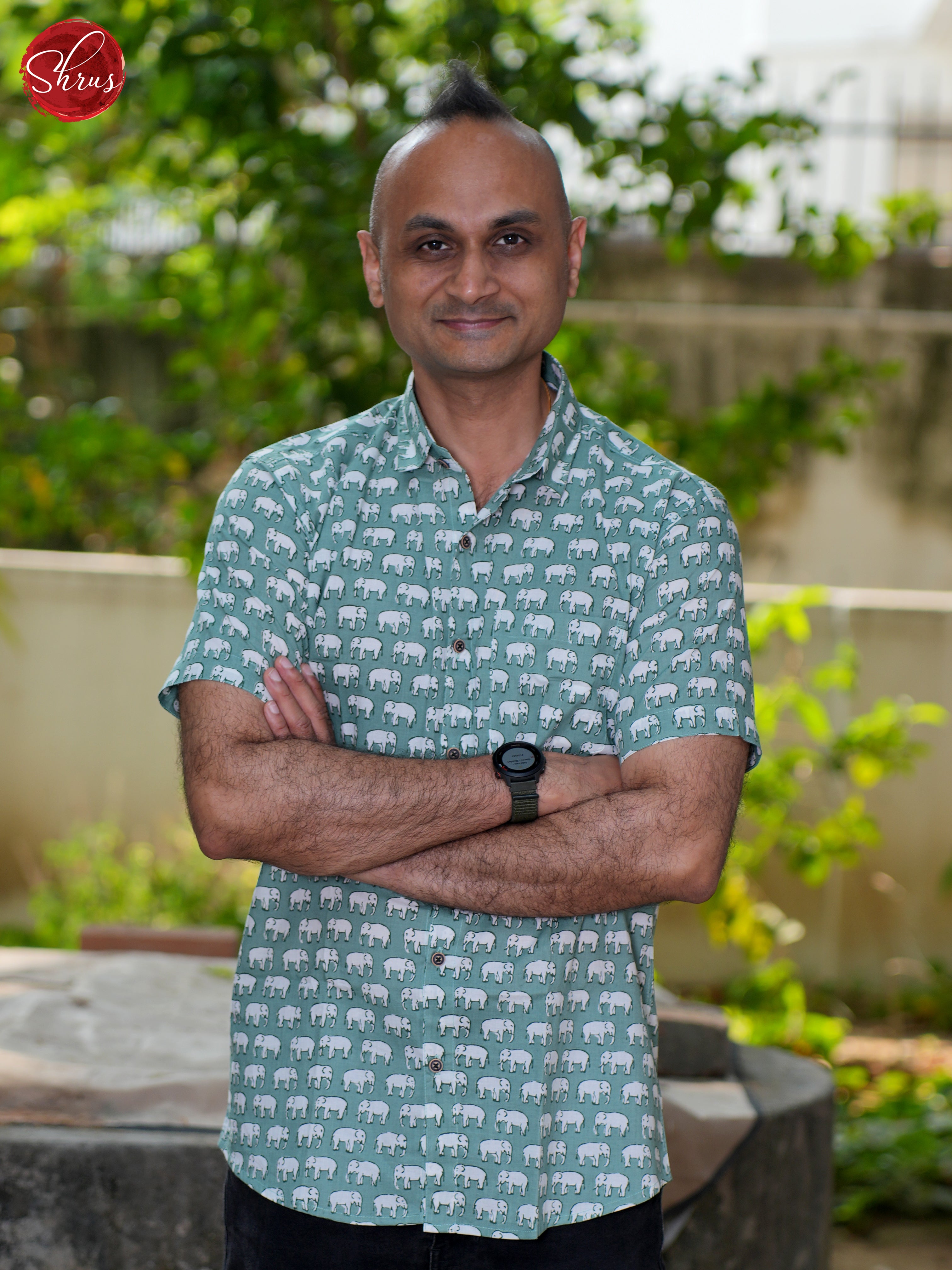 Grey Green - Block Print Shirts - Shop on ShrusEternity.com