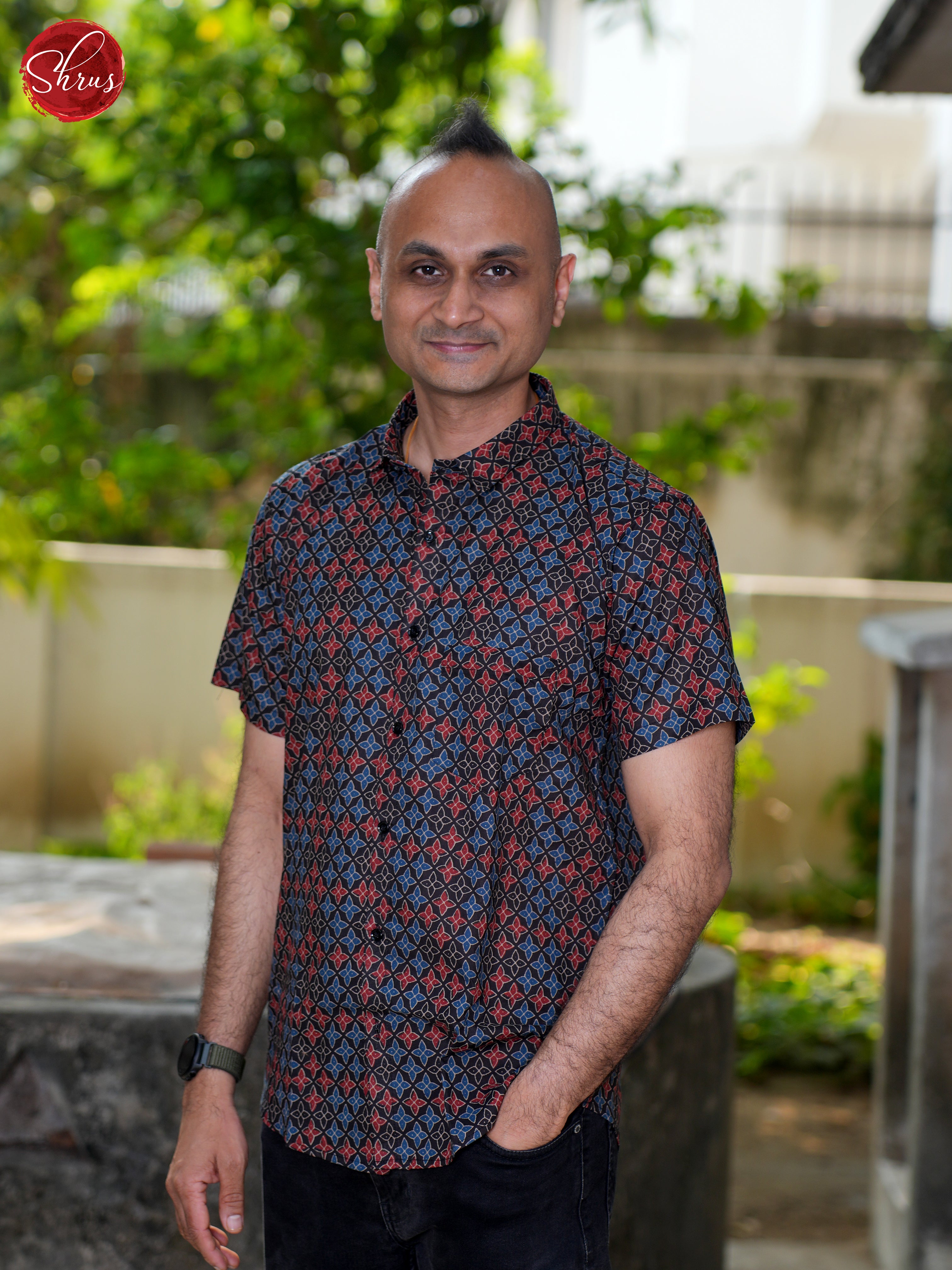 Blue - Block Print Shirts - Shop on ShrusEternity.com