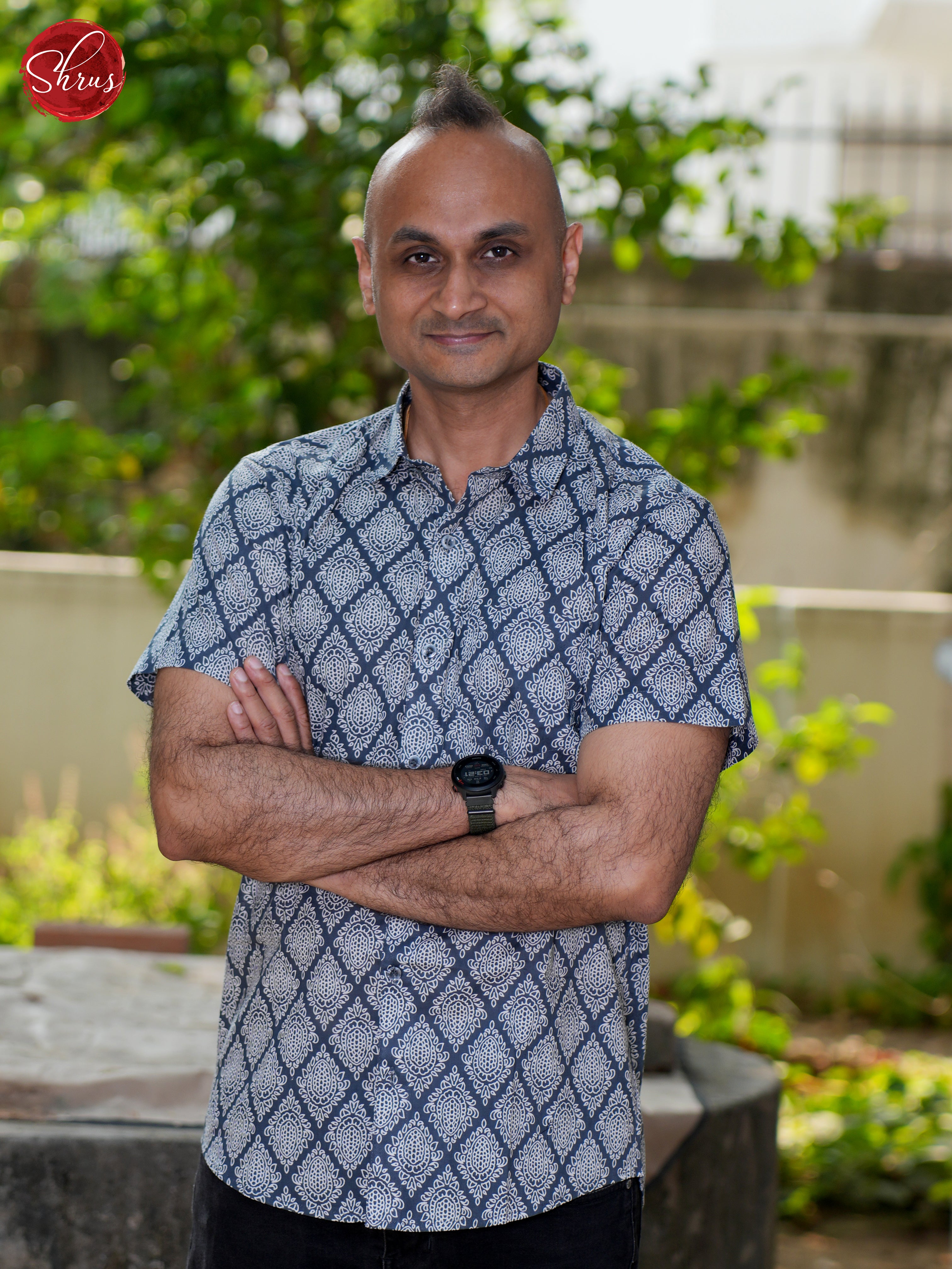 Blue- Block Print Shirts - Shop on ShrusEternity.com