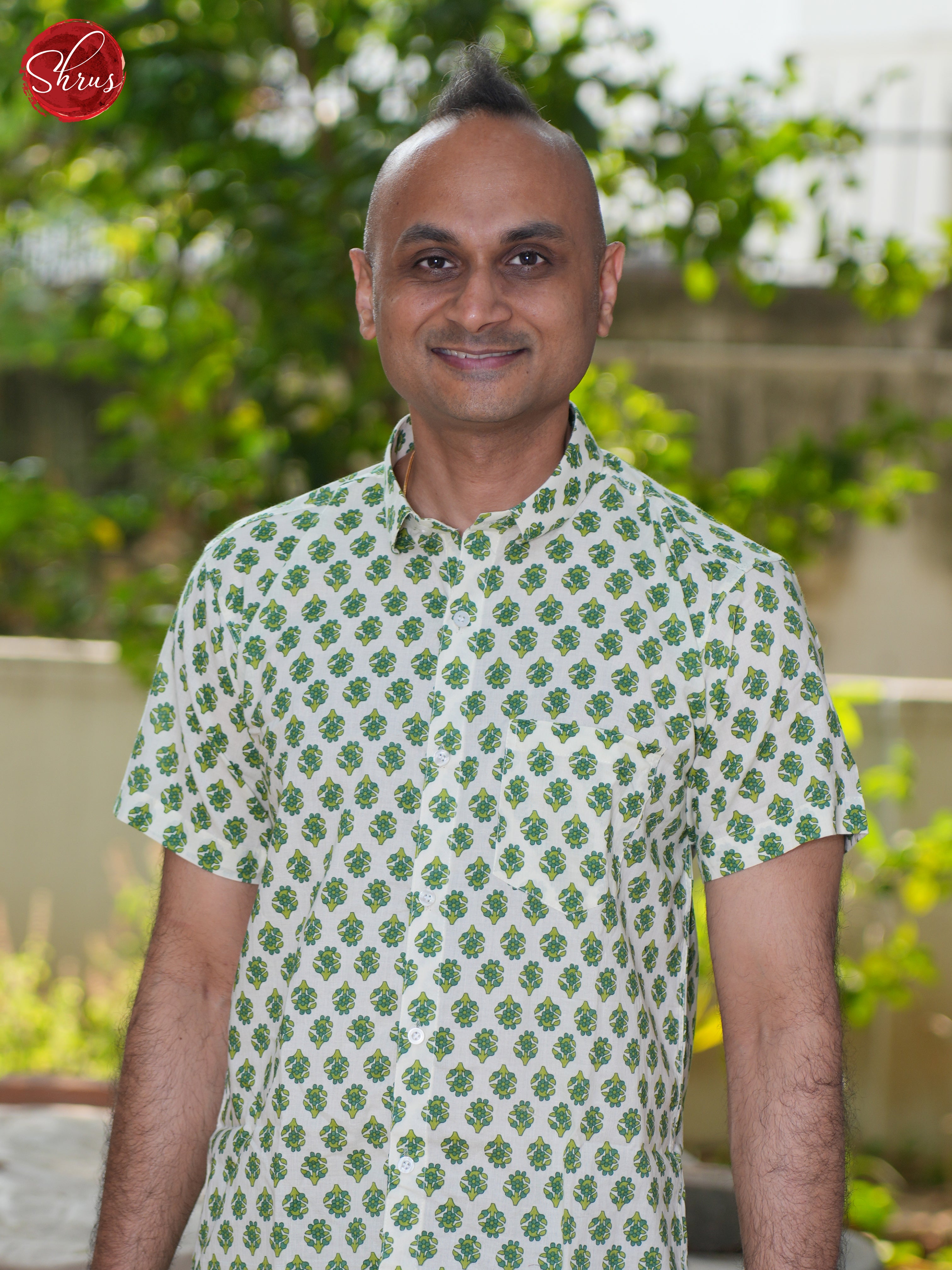 Cream & Green - Block Print Shirts - Shop on ShrusEternity.com