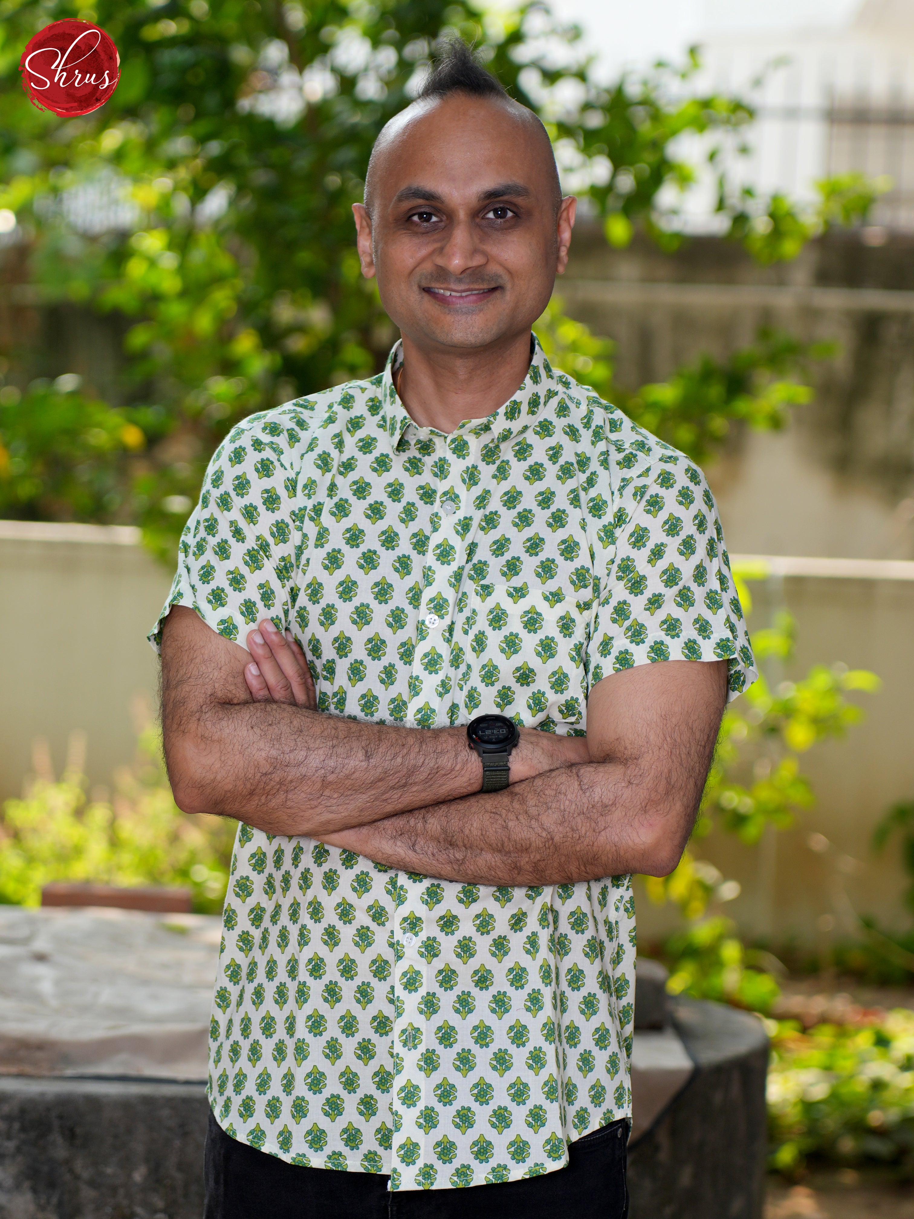 Cream & Green - Block Print Shirts - Shop on ShrusEternity.com