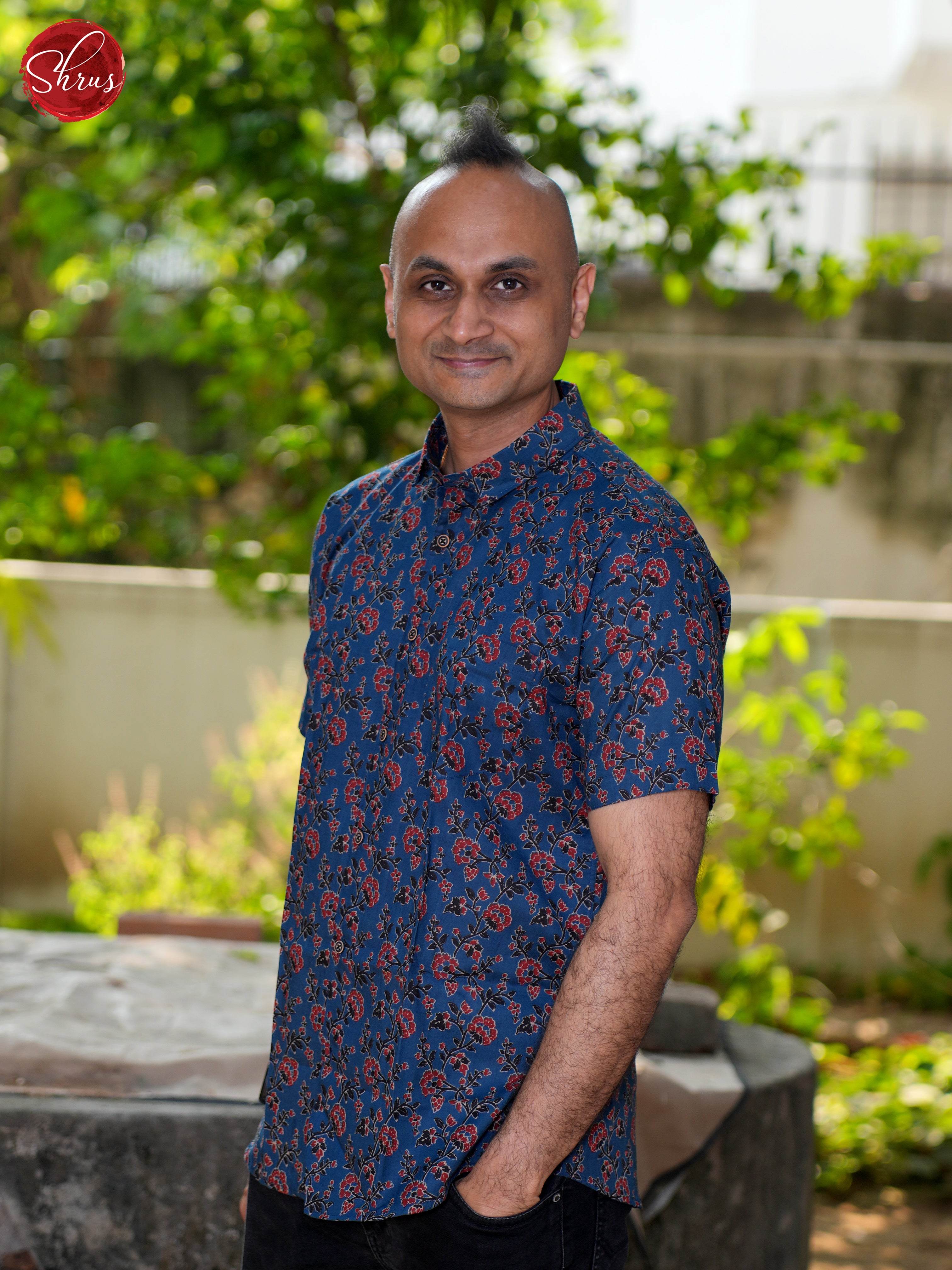 Blue - Block Print Shirts - Shop on ShrusEternity.com