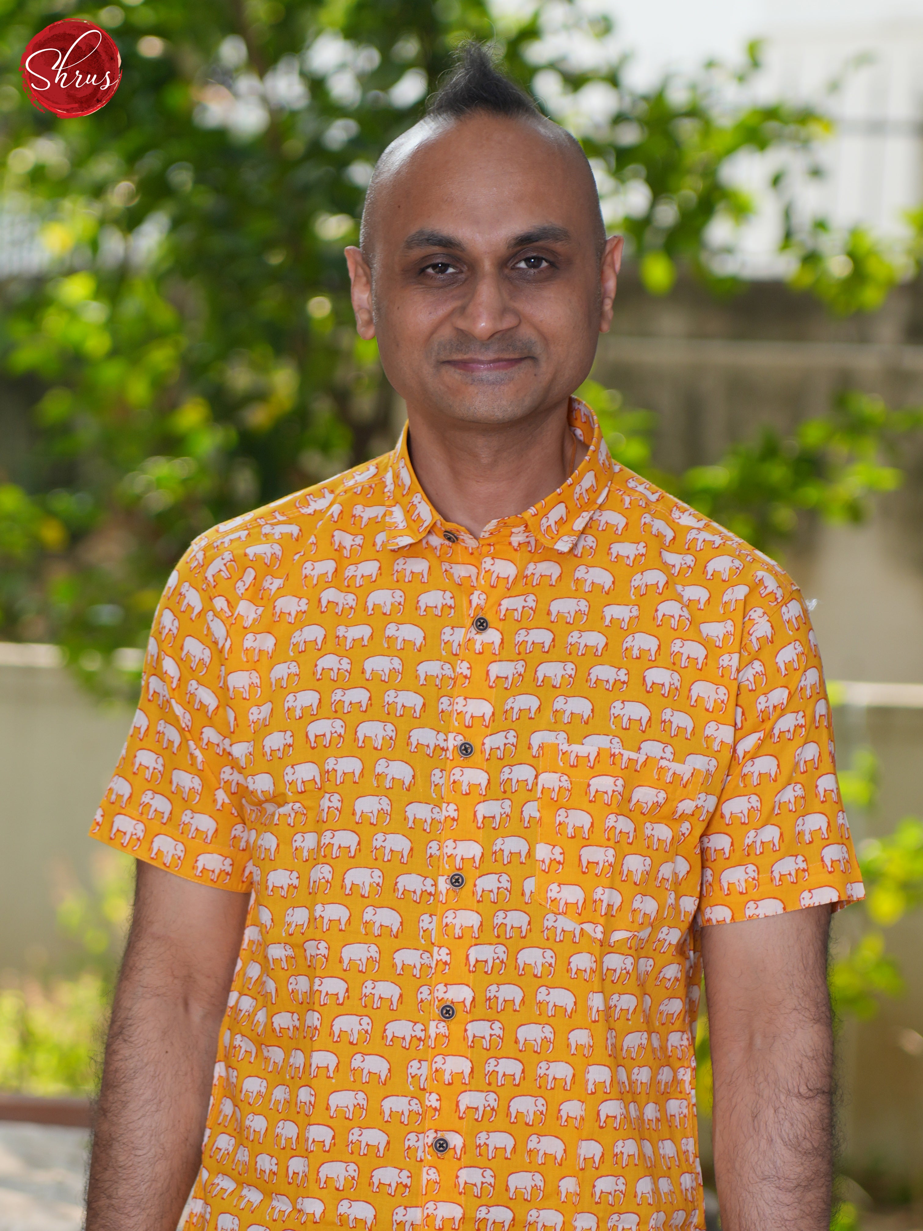 Orange - Block Print Shirts - Shop on ShrusEternity.com