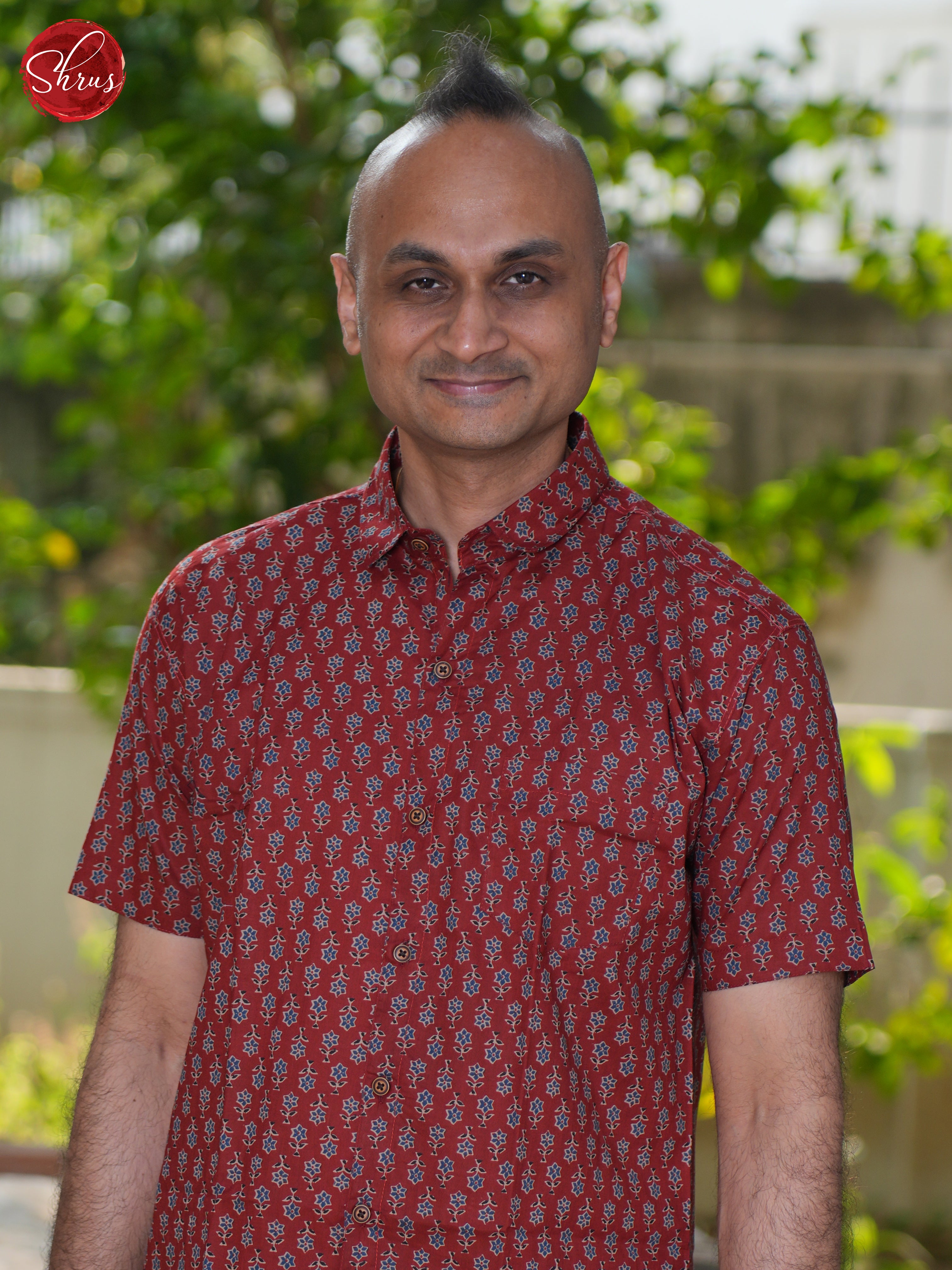 Red - Block Print Shirts - Shop on ShrusEternity.com