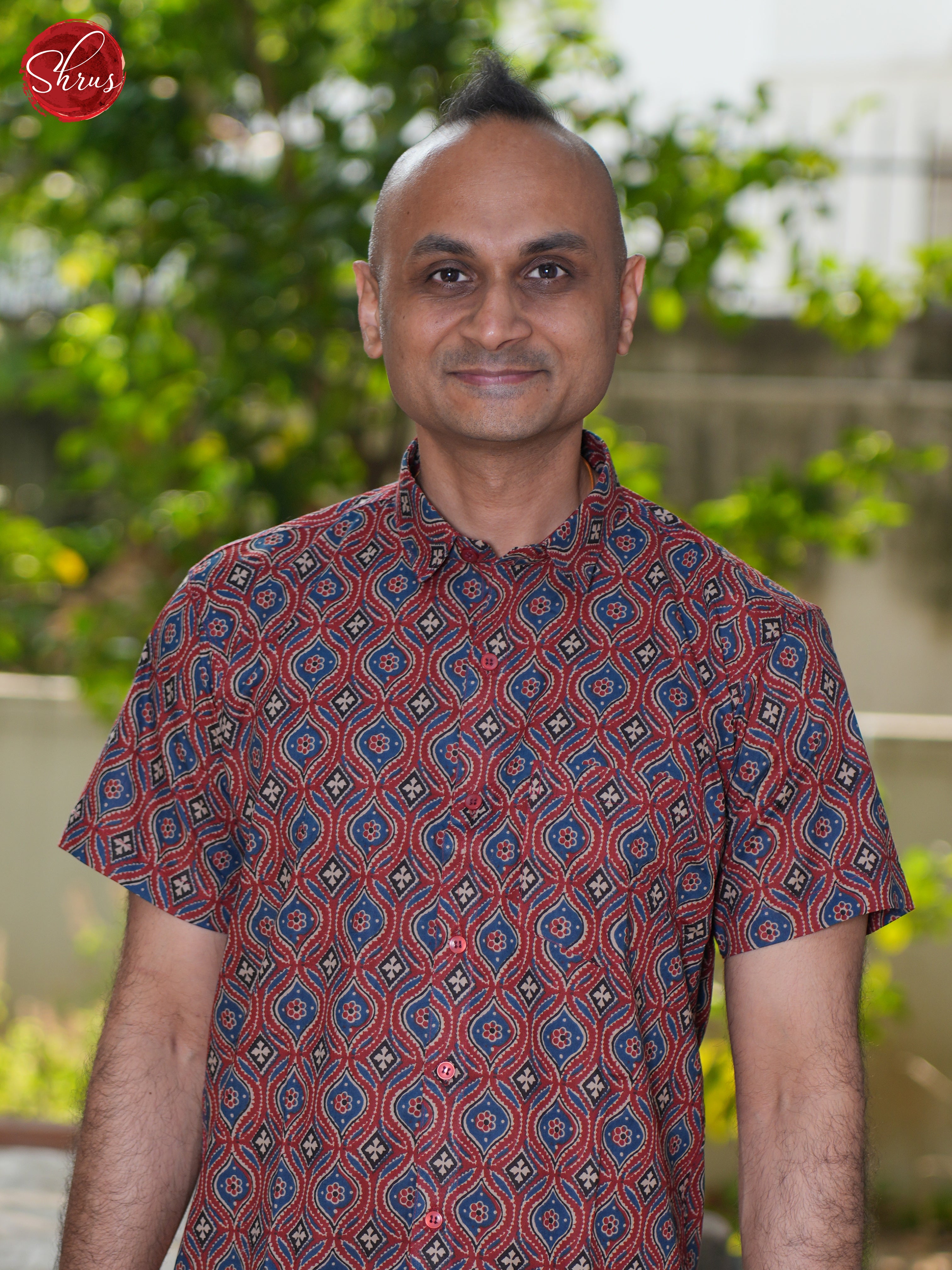 Red & Blue - Block Print Shirts - Shop on ShrusEternity.com