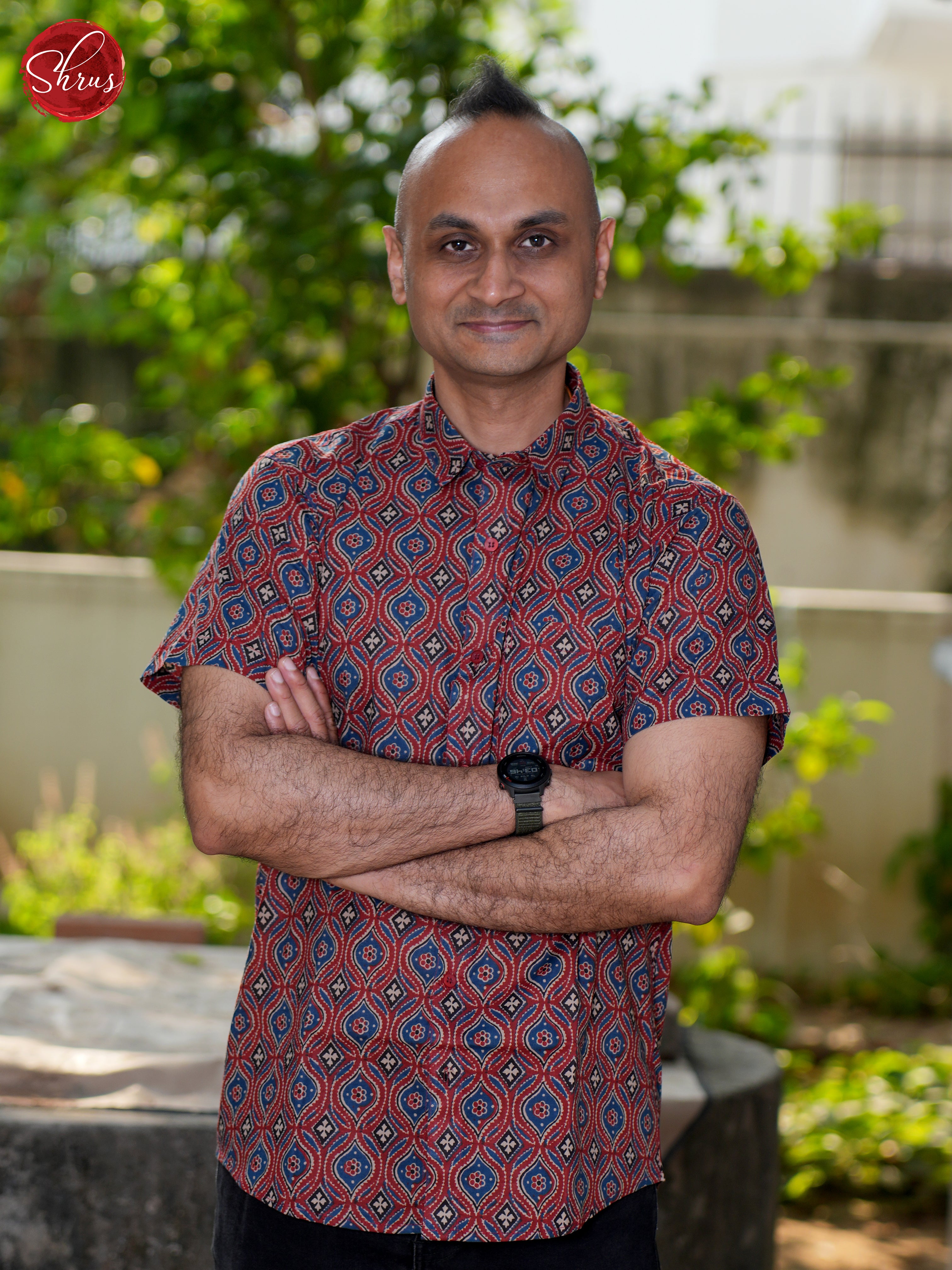 Red & Blue - Block Print Shirts - Shop on ShrusEternity.com