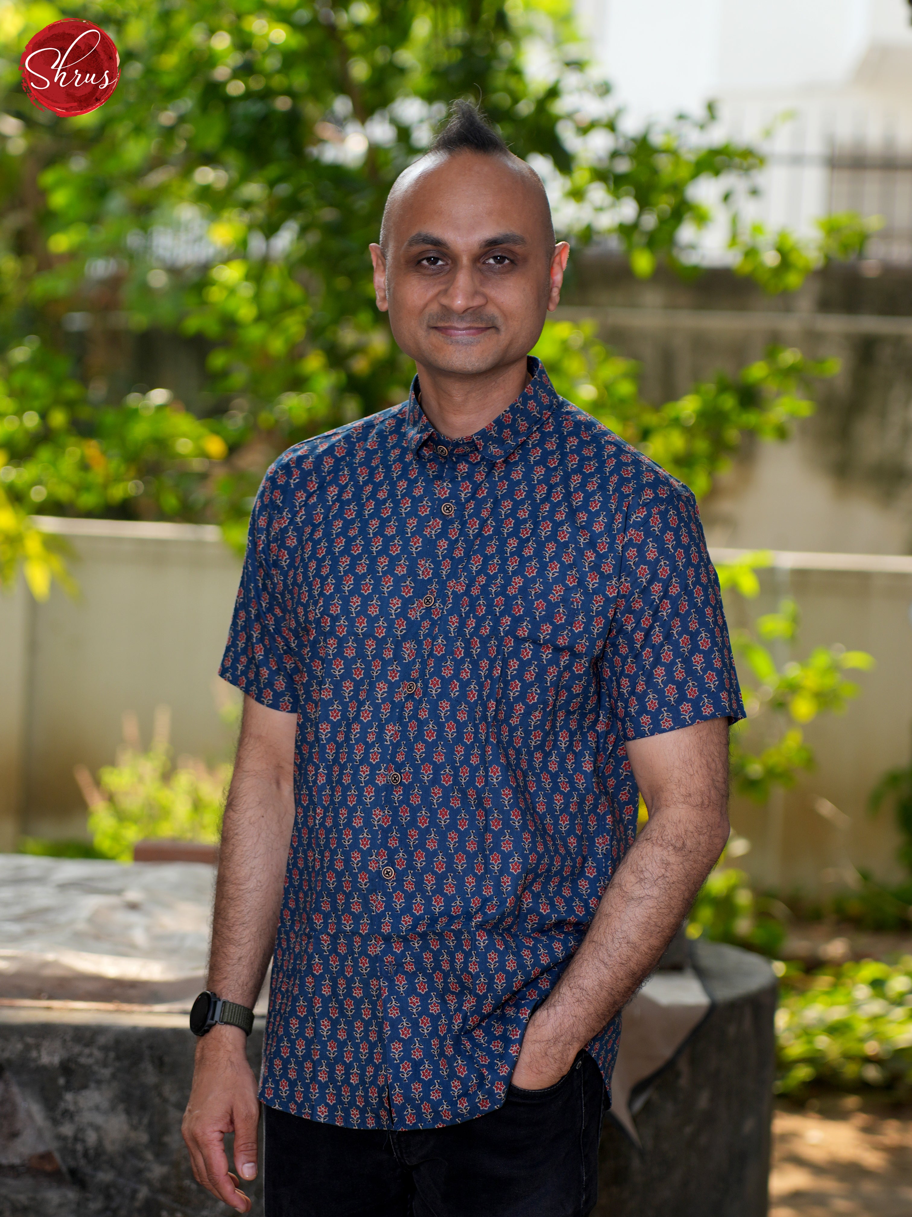 Blue - Block Print Shirts - Shop on ShrusEternity.com