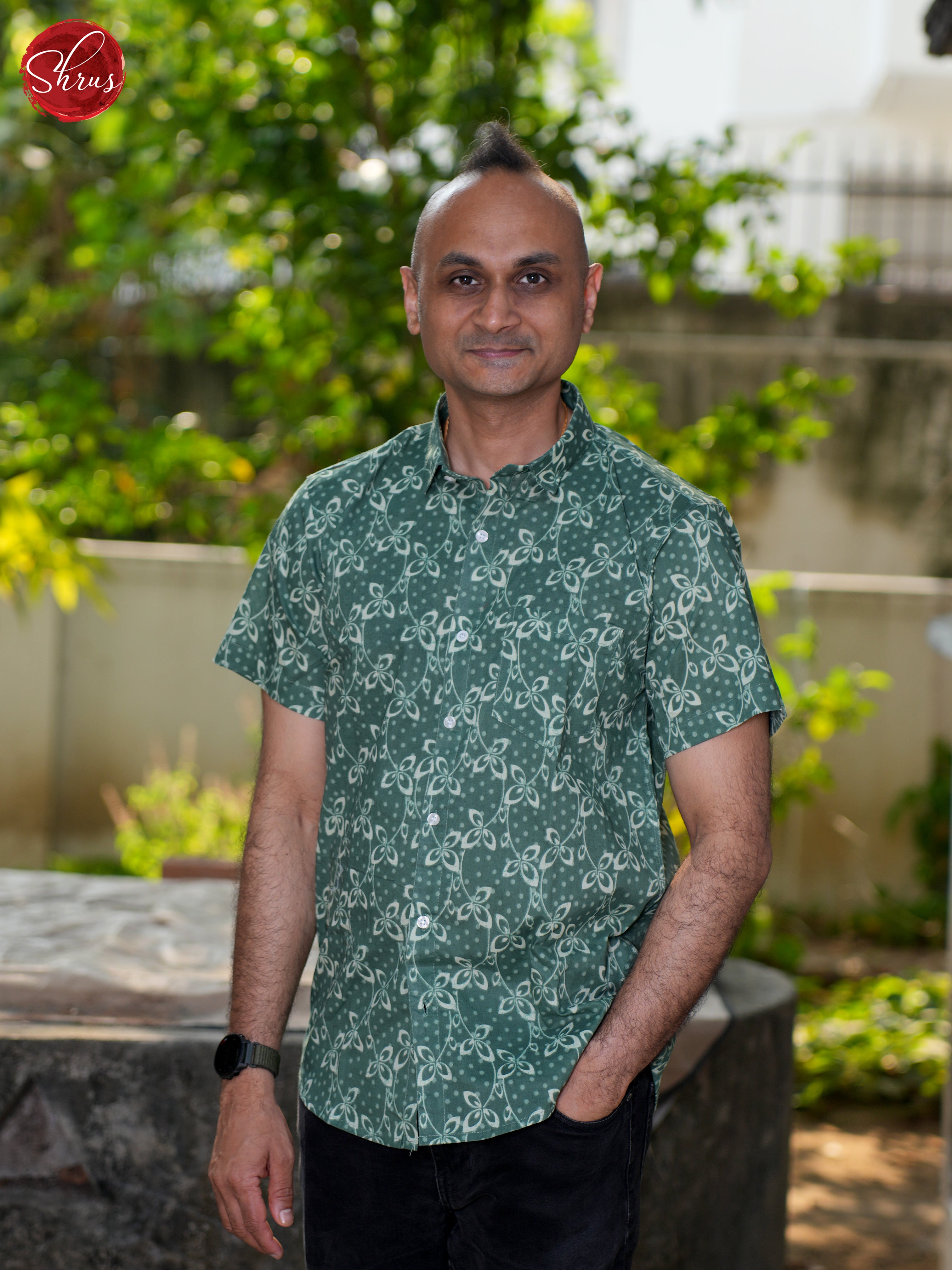 Green - Block Print Shirts - Shop on ShrusEternity.com