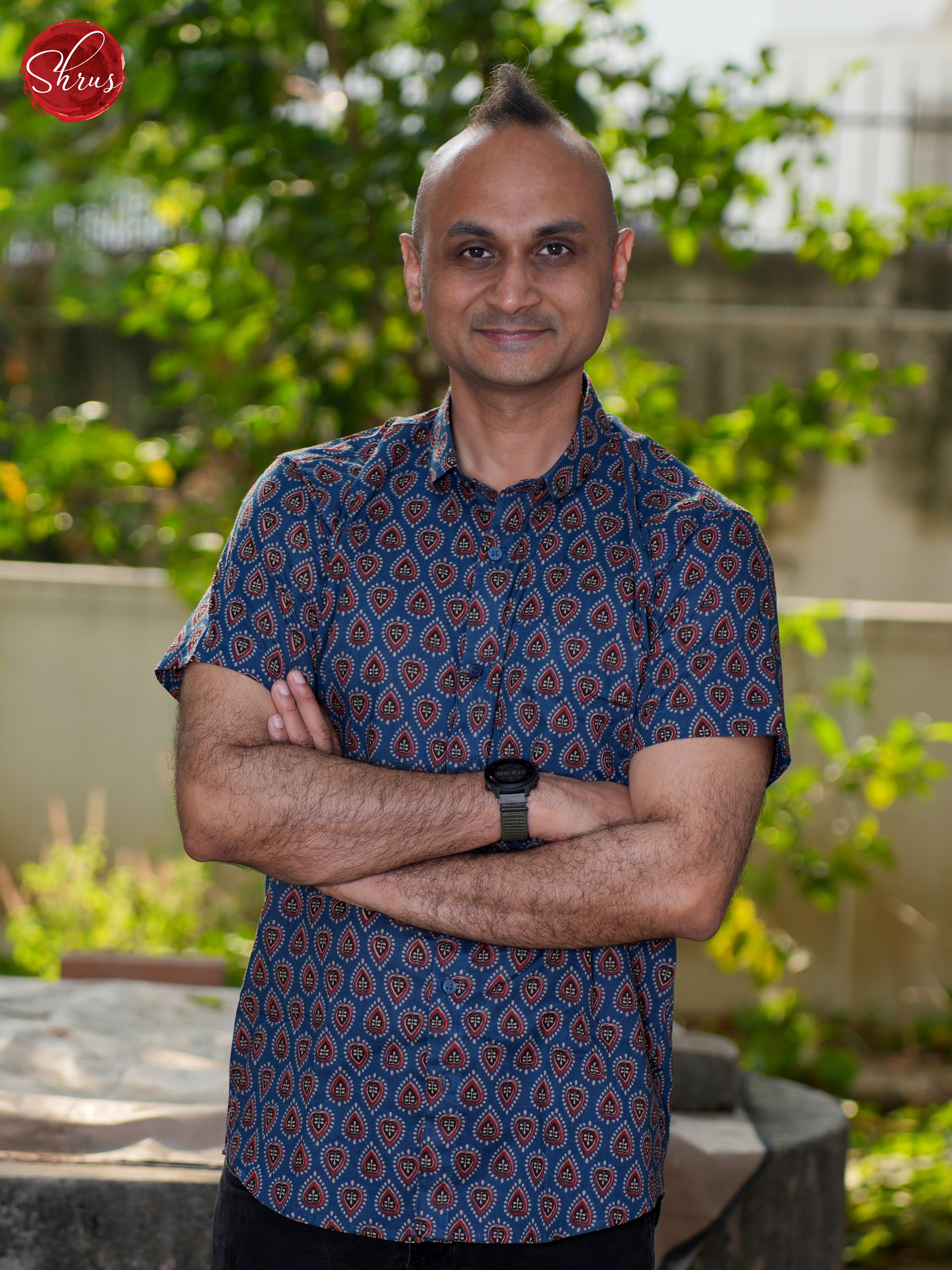 Blue - Block Print Shirts - Shop on ShrusEternity.com