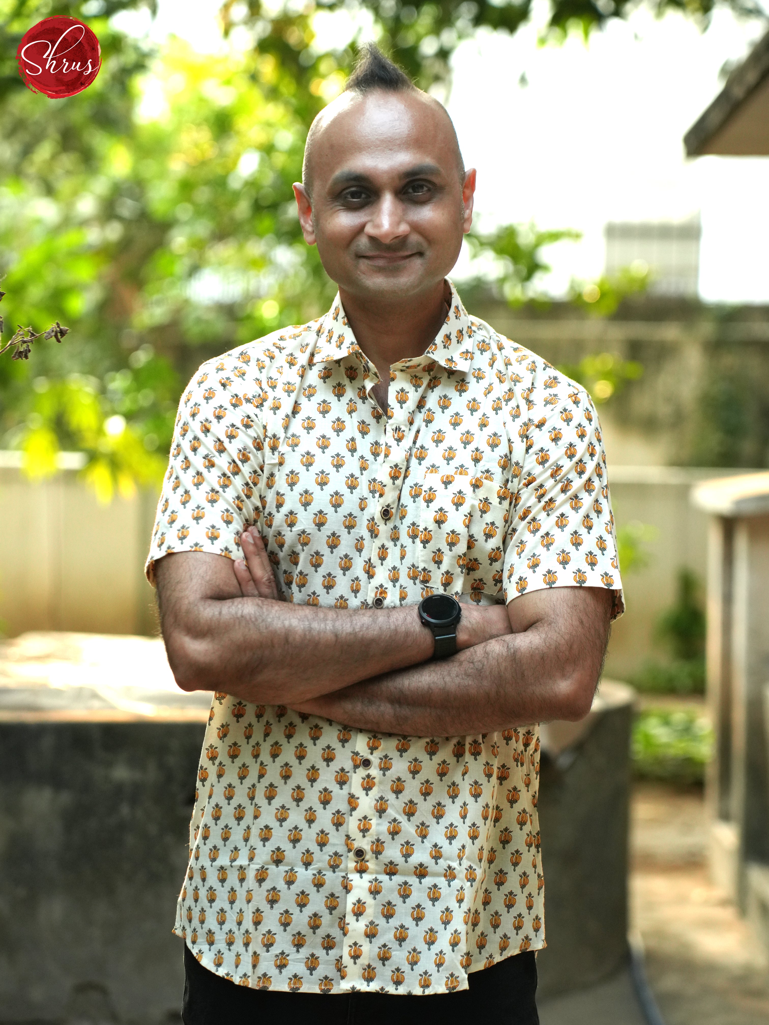 Cream & Yellow- Readymade Shirts - Shop on ShrusEternity.com